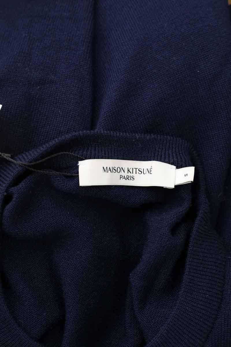 Pull en laine MAISON KITSUNÉ - Seconde main Bleu
