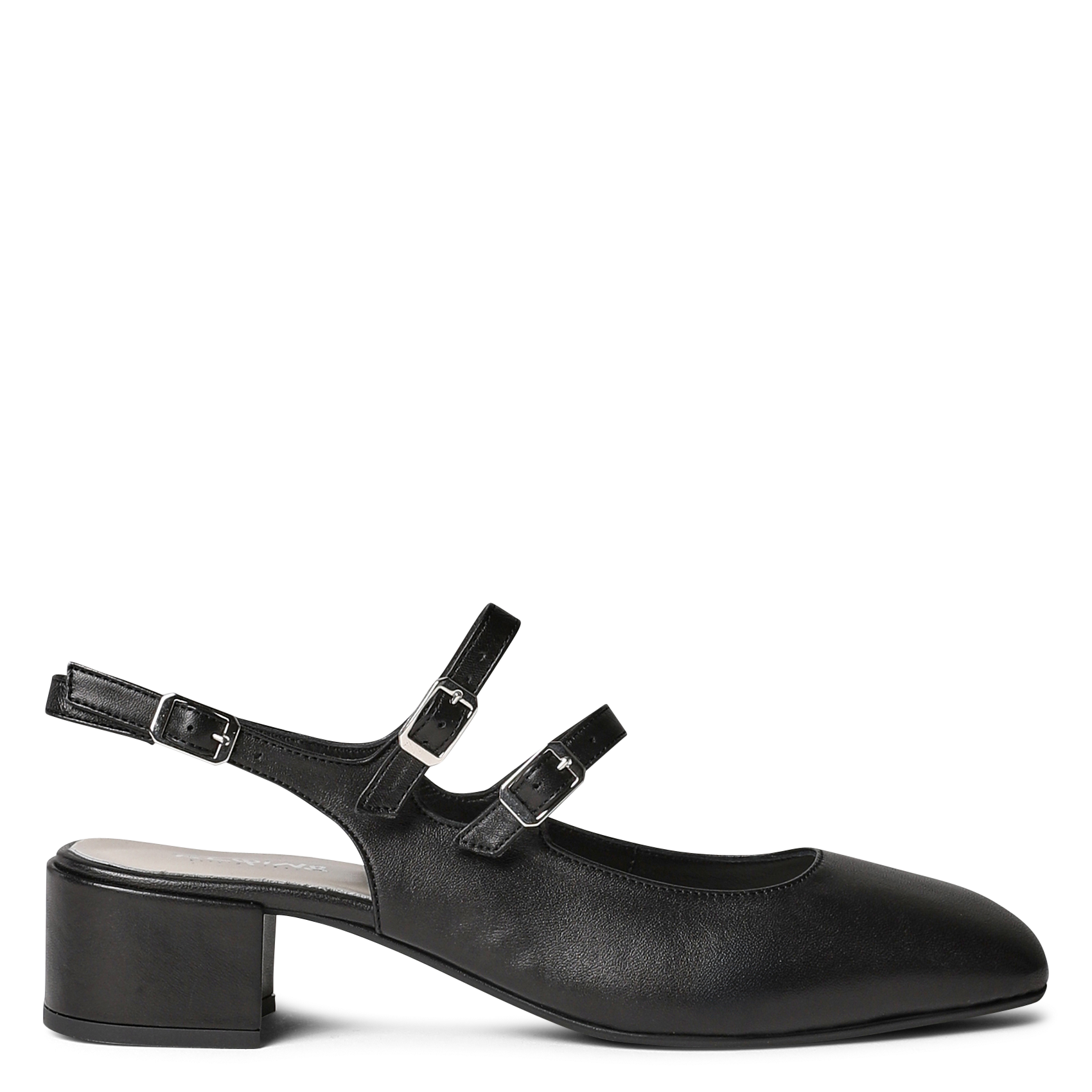 Leather Mary Janes REQINS Black