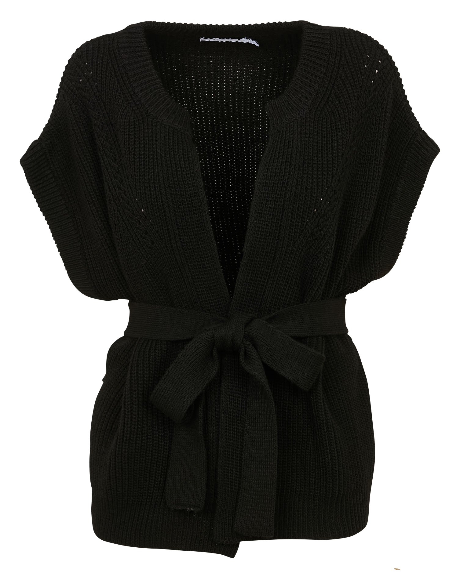 Round-neck cardigan LA FEE MARABOUTEE Black