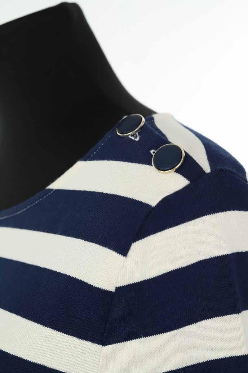 Cotton T-shirt SEZANE - Seconde main Blue