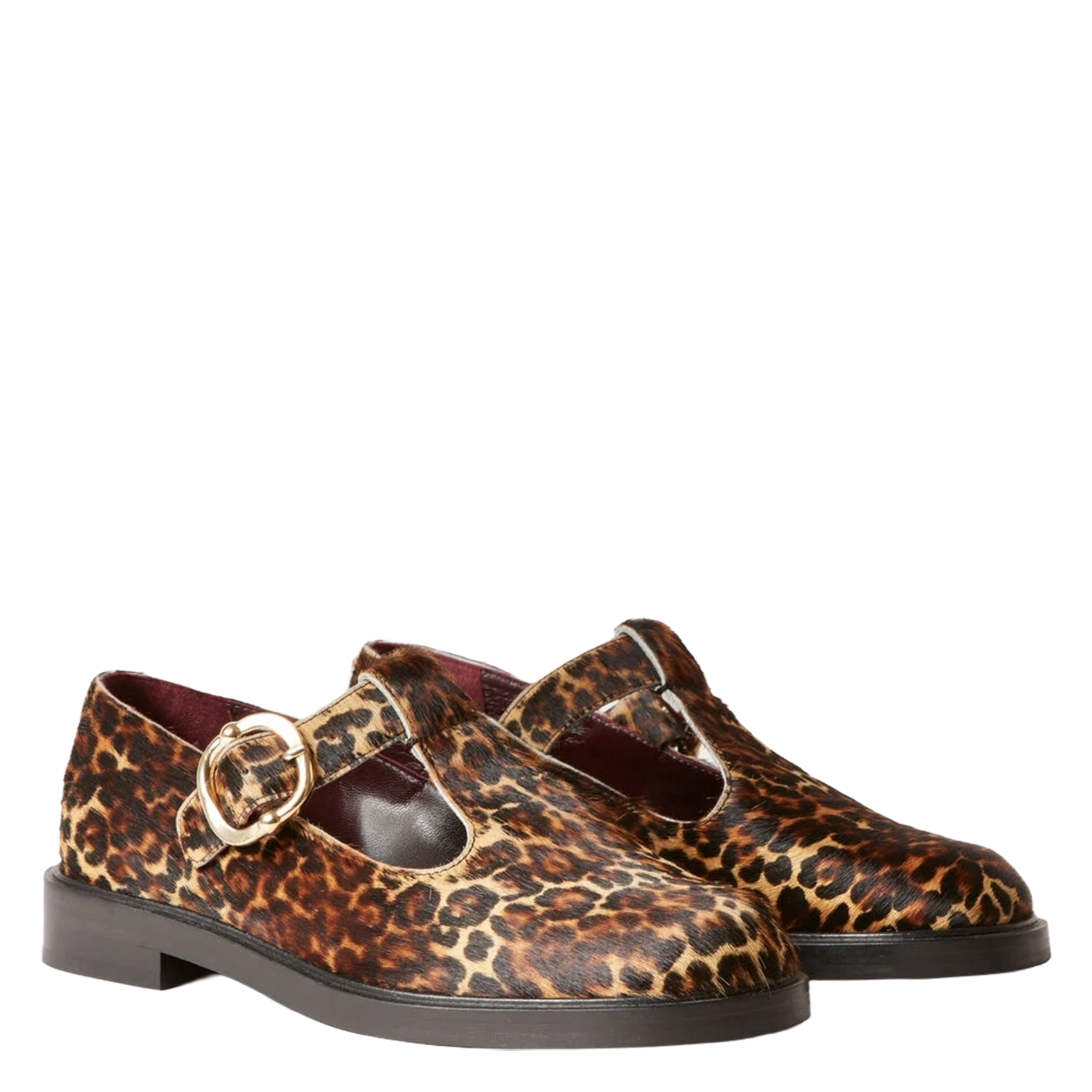 Babies plates léopard en cuir  CLAUDIE PIERLOT Multicolore