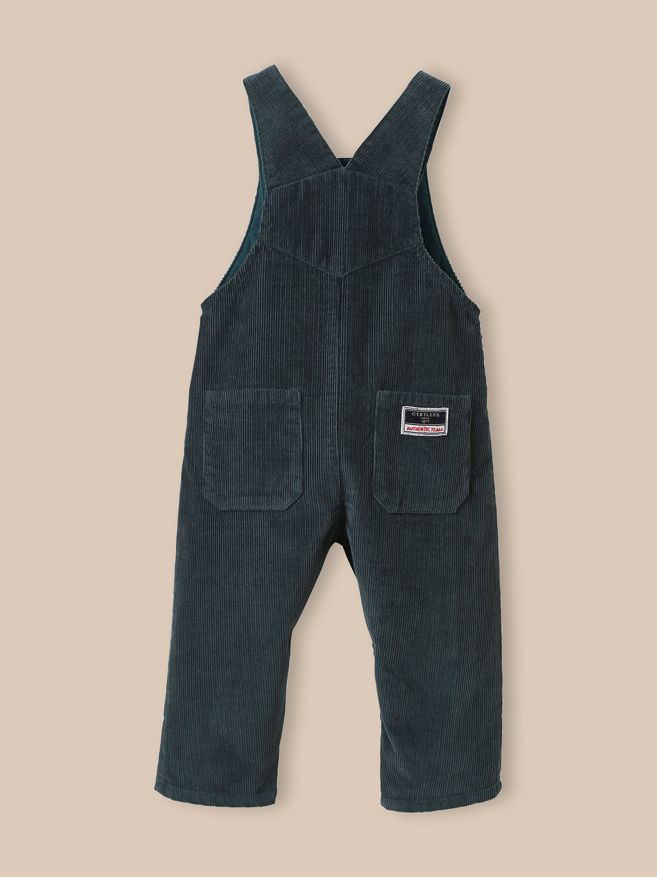 Velvet dungarees CYRILLUS Green