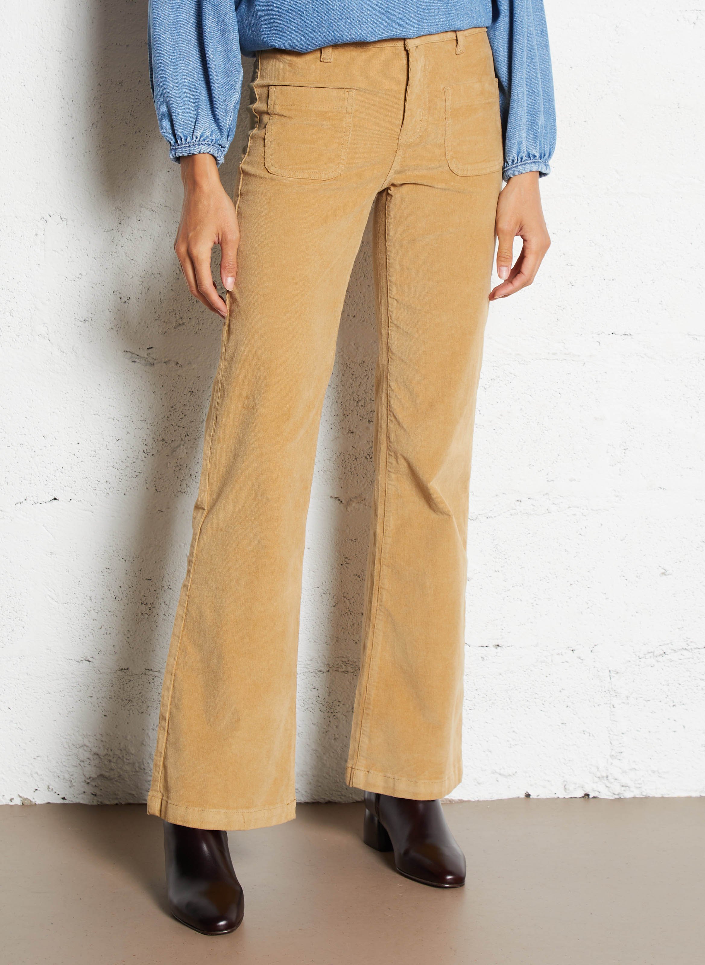 Pantalon droit velours uni LA PETITE ETOILE