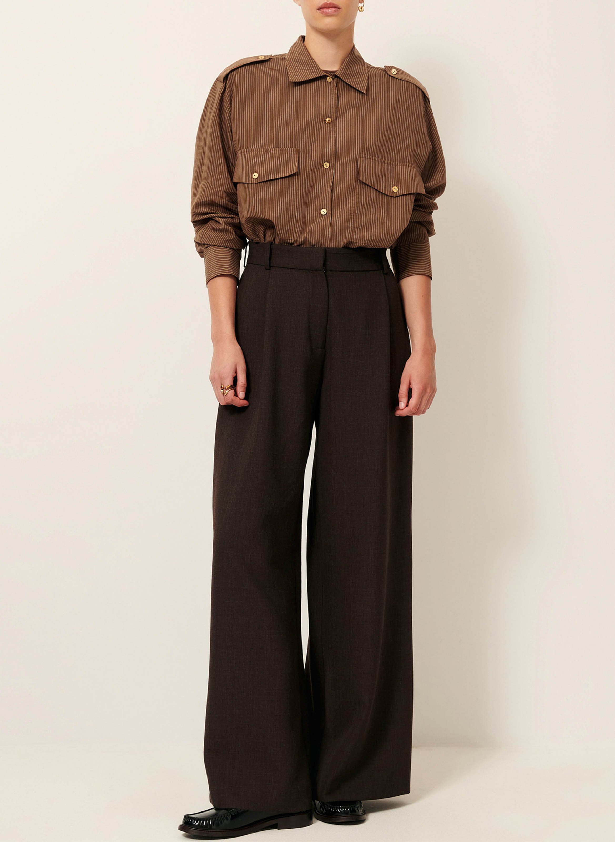 Wide trousers SESSUN Grey