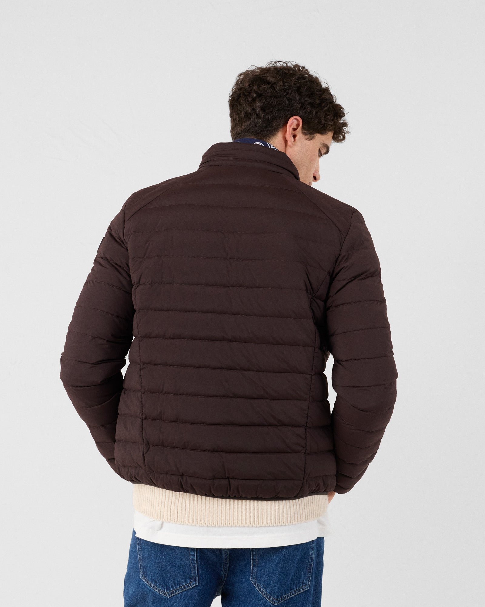 Stretch light down jacket Aragon JOTT Brown