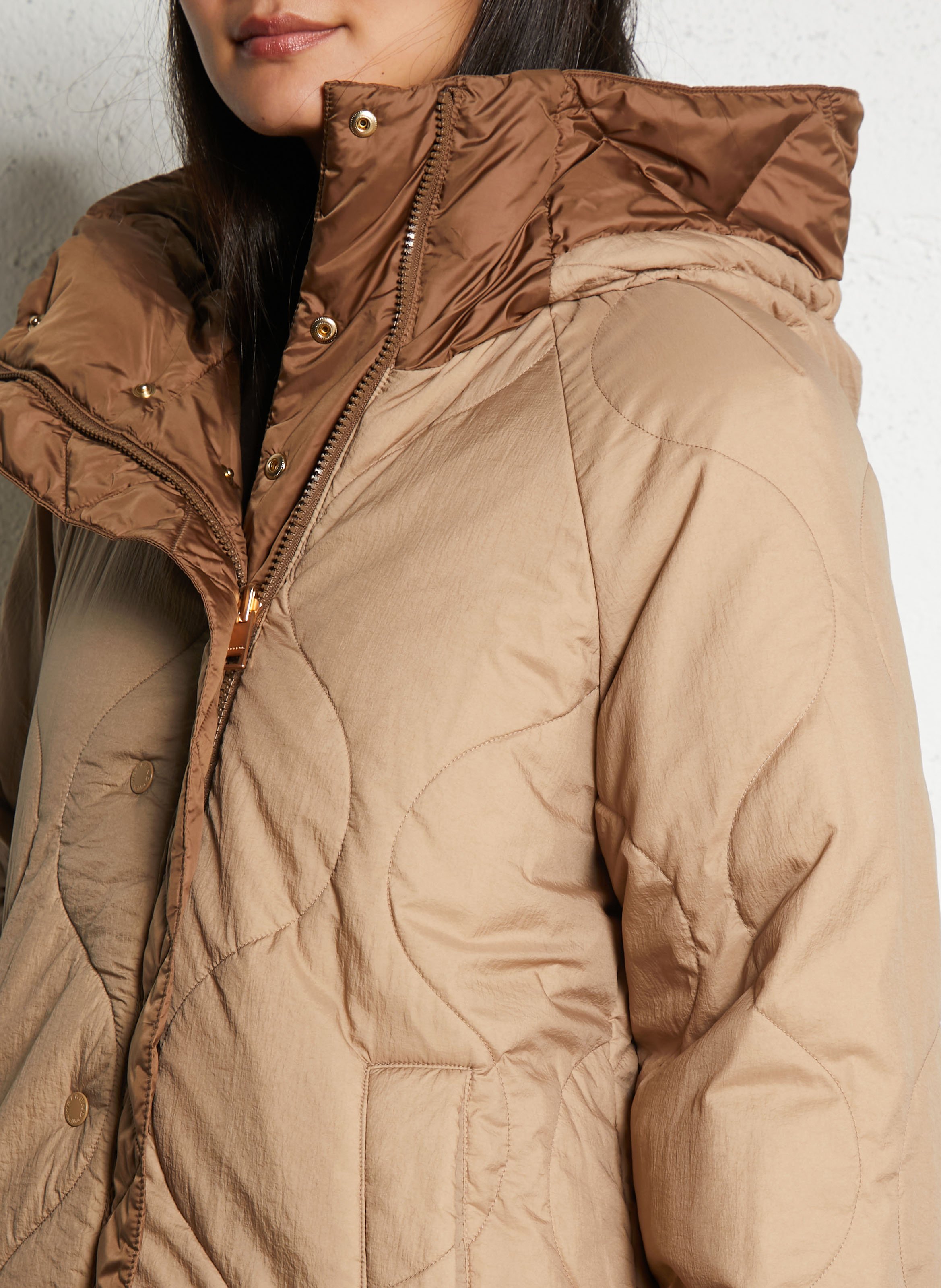 Daunenjacke mit Stehkragen MAX MARA WEEK END Braun