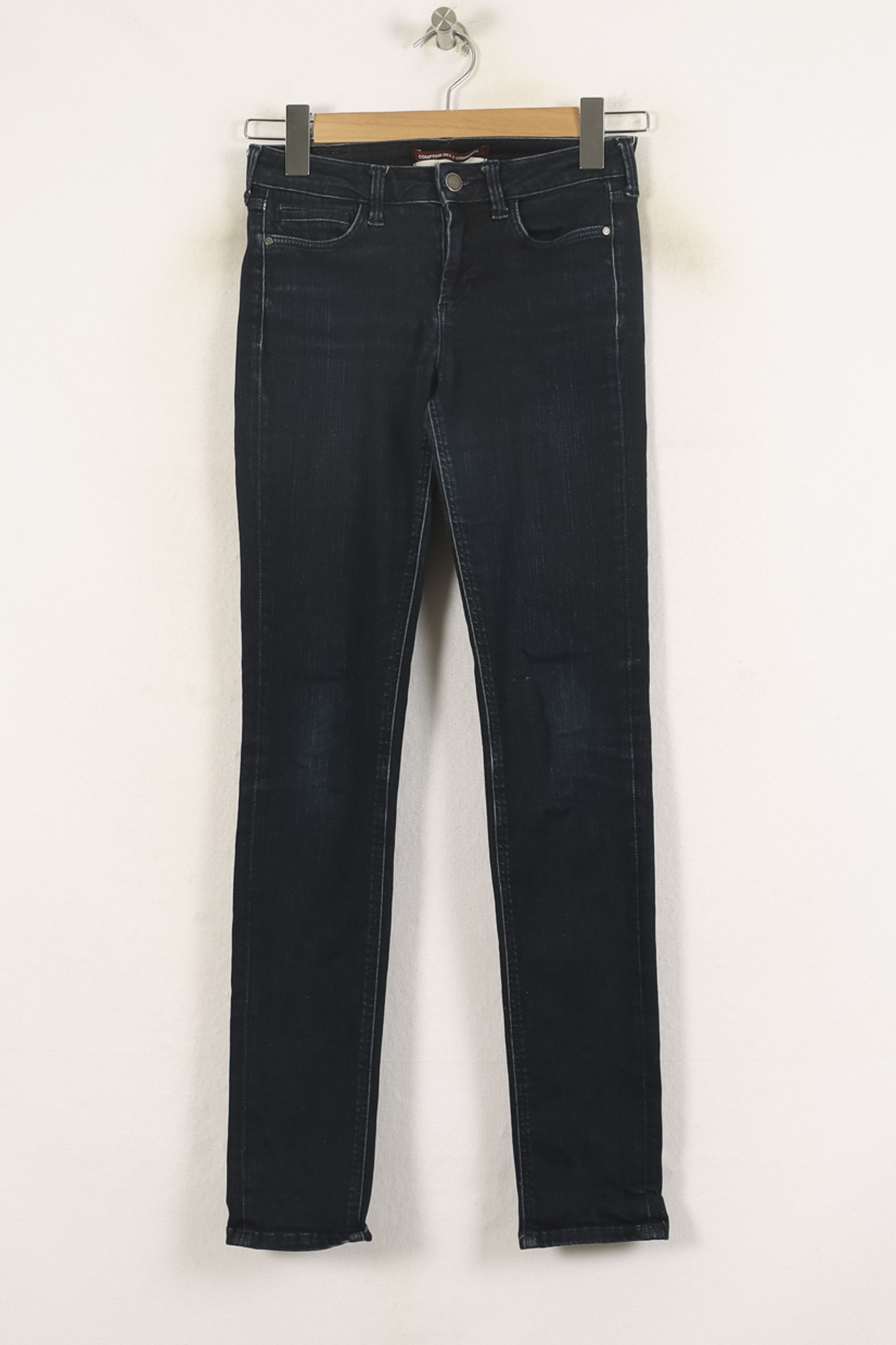 Cropped slim jeans with studs COMPTOIR DES COTONNIERS - Seconde main Blue