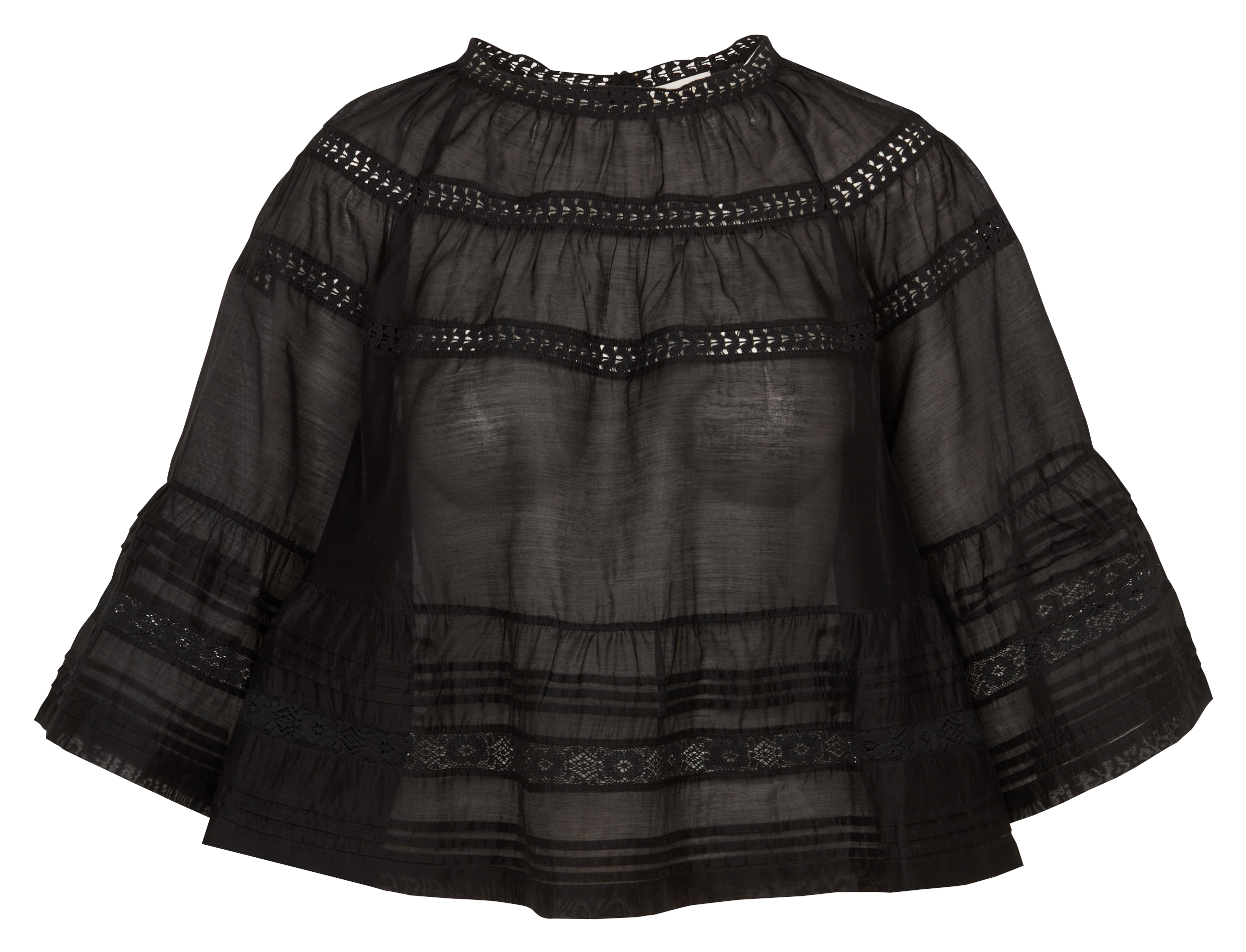 Weites Baumwoll-T-Shirt JC SOPHIE Schwarz