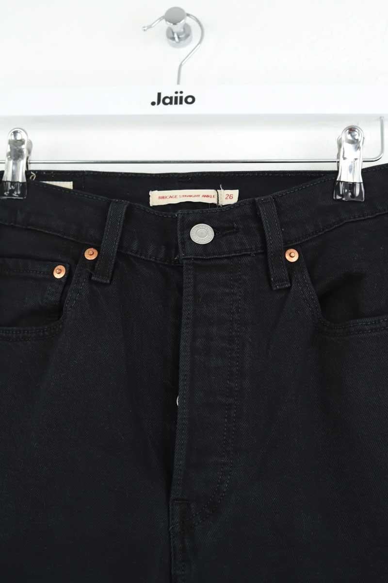 Straight cotton-blend pants LEVI'S - Seconde main Black