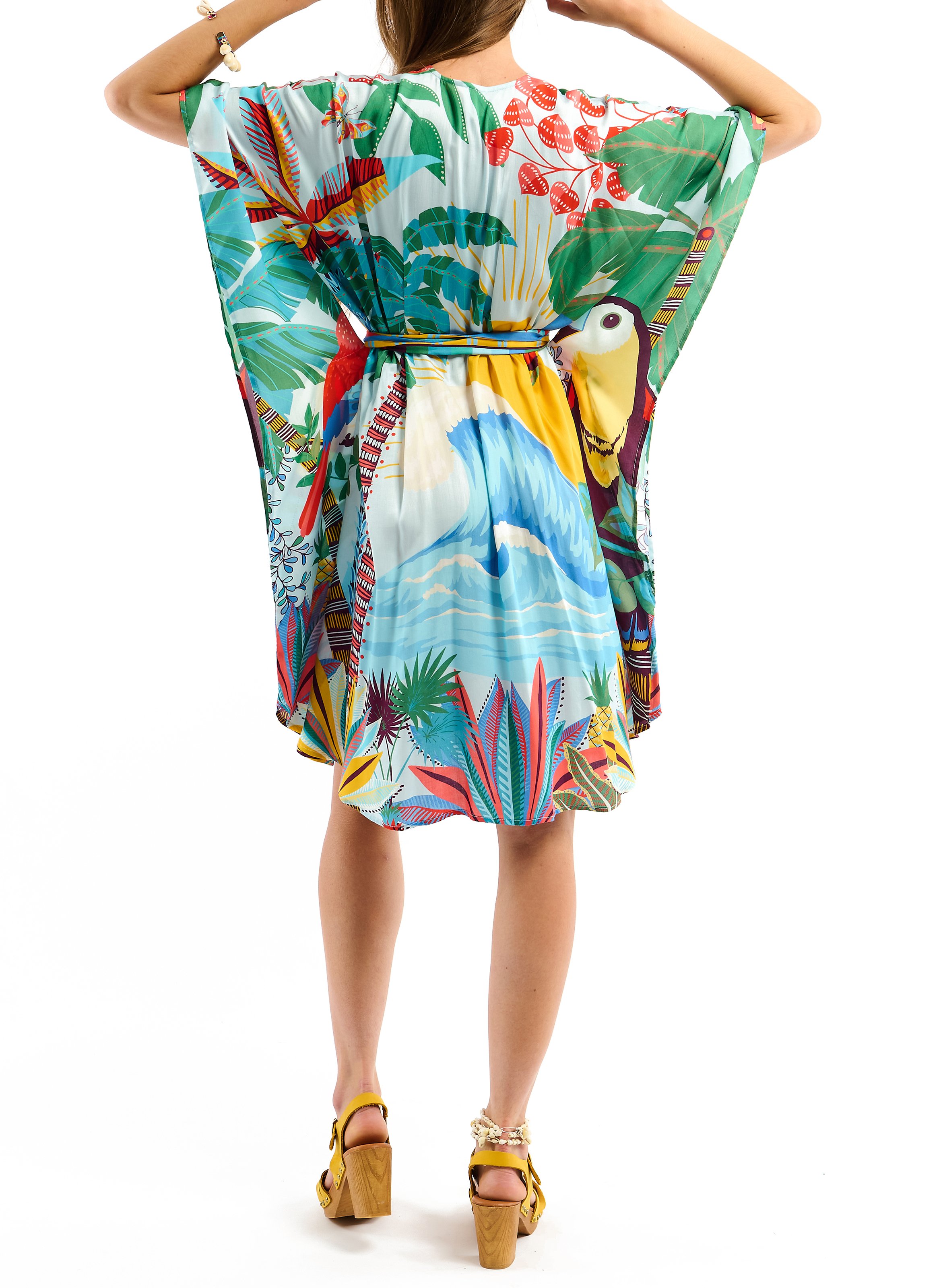 Printed dress WILD Blue