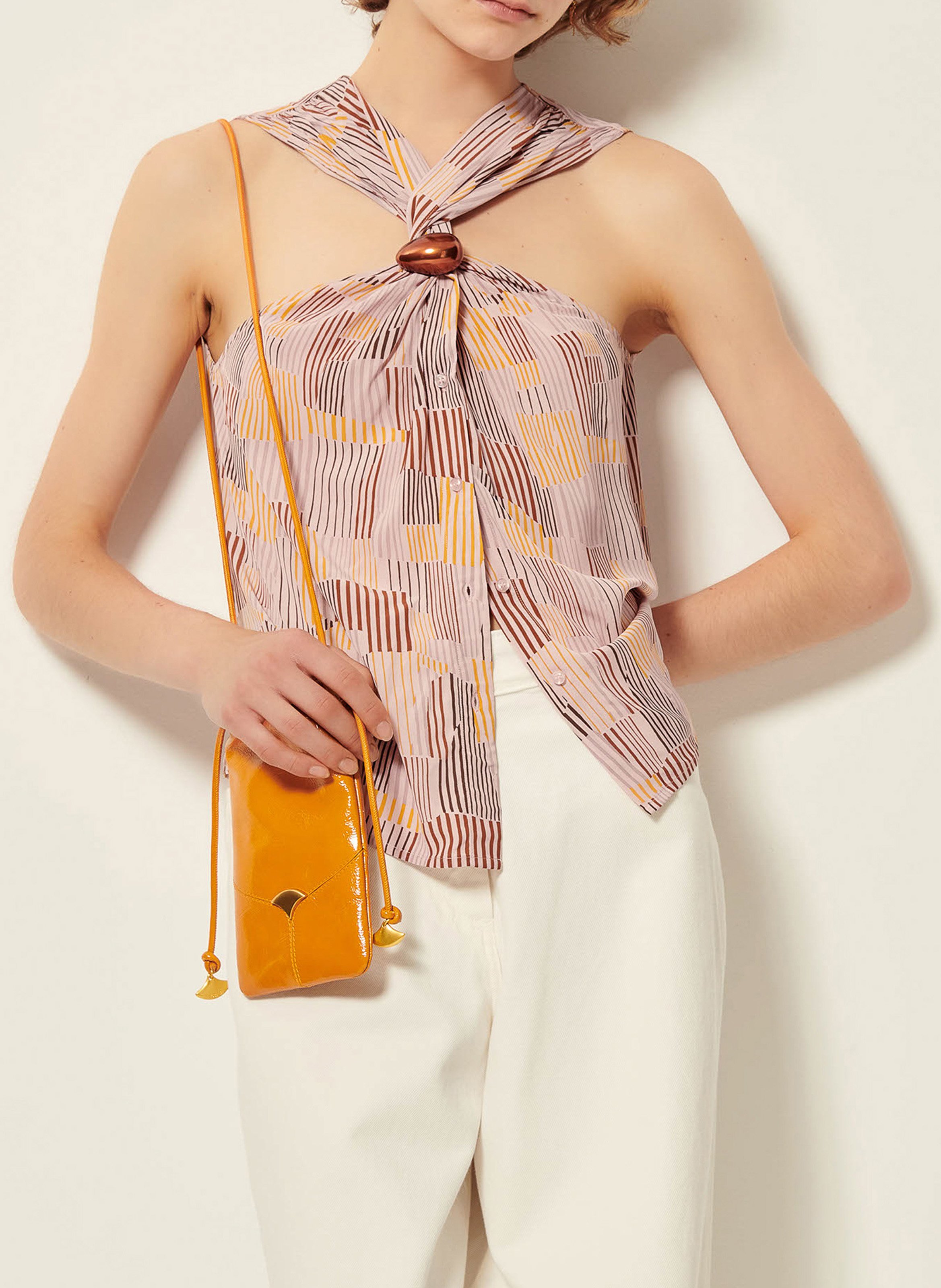 Ärmelloses Top im Schaltuch-Look SESSUN Mehrfarbig