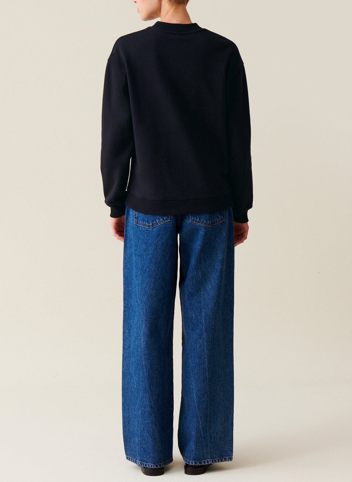 Sweatshirt ample imprimé en coton CLAUDIE PIERLOT Bleu