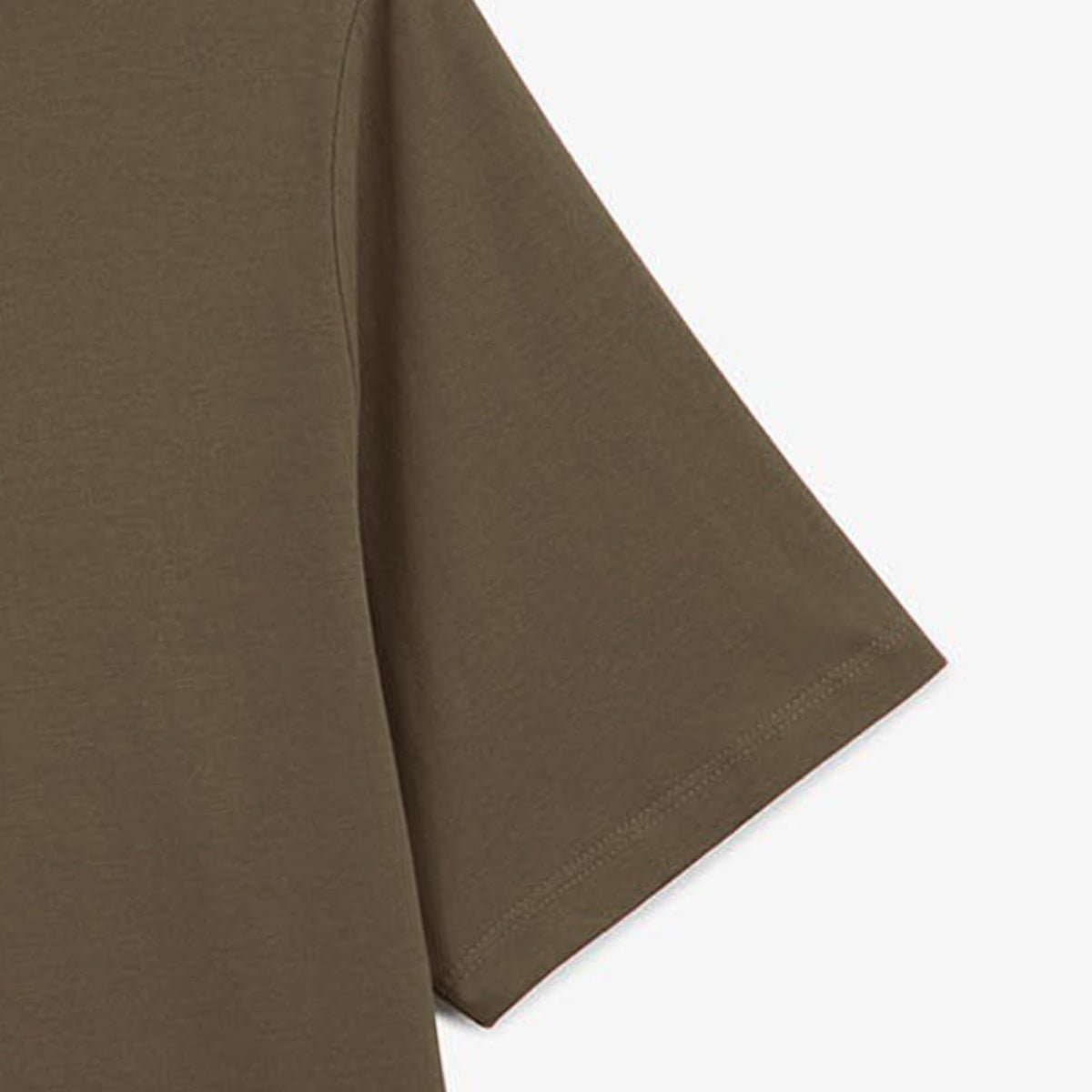 Round-neck cotton T-shirt SERGE BLANCO Brown