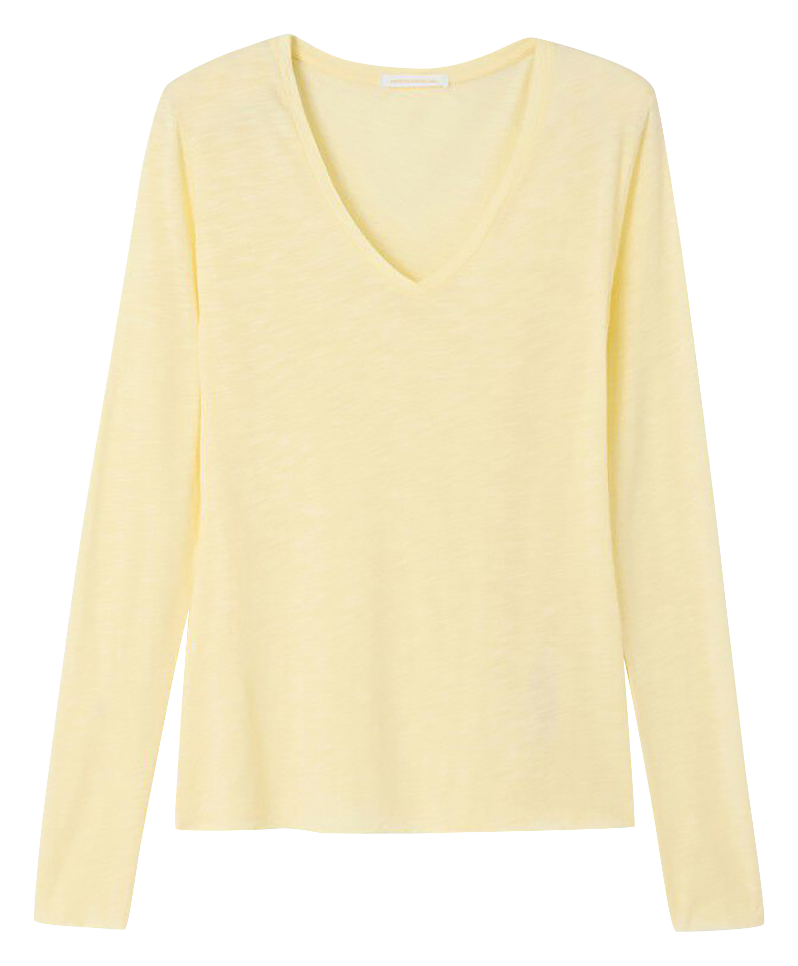 V-neck cotton-blend T-shirt JACKSONVILLE Vanille vintage