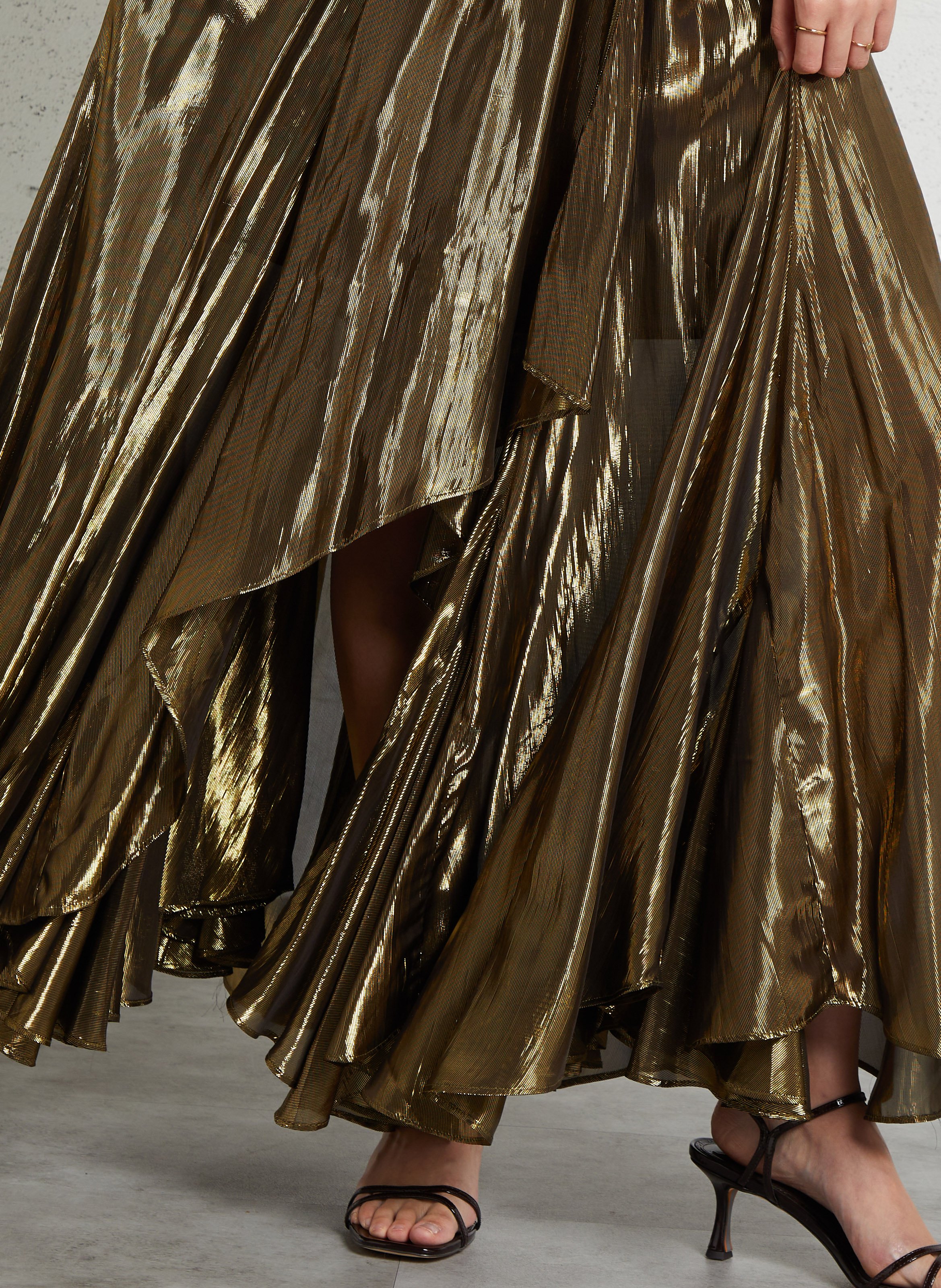 Long glitter skirt MES DEMOISELLES Black