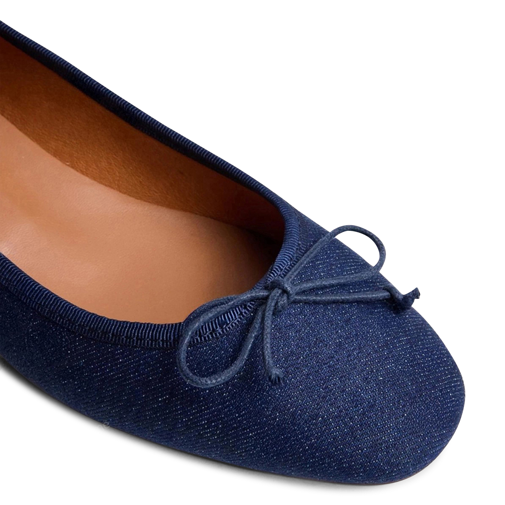Low heel denim ballerina flats JONAK Blue