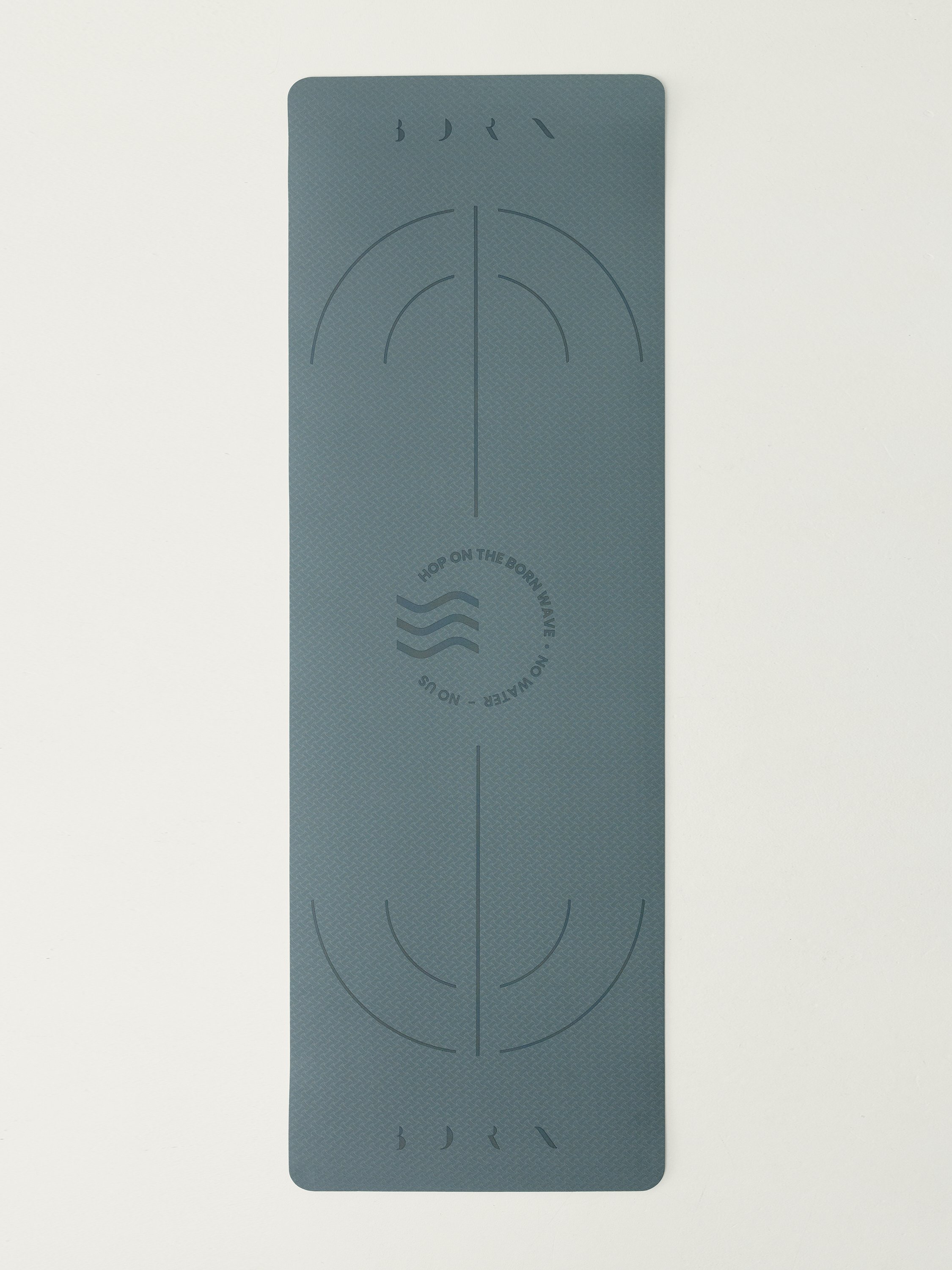 Yoga mat wave 6mm BORN Green