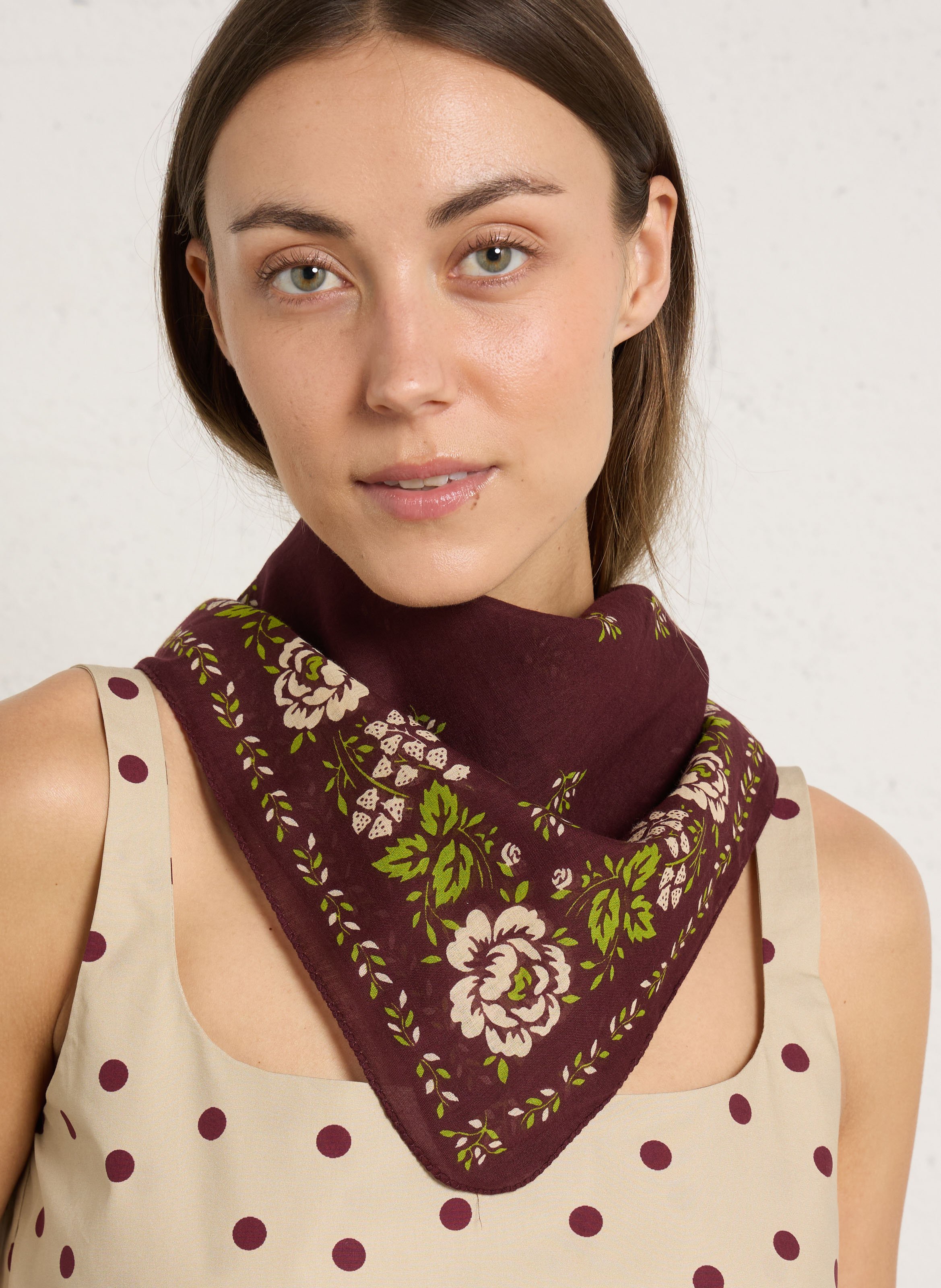 Foulard imprimé en coton MOISMONT