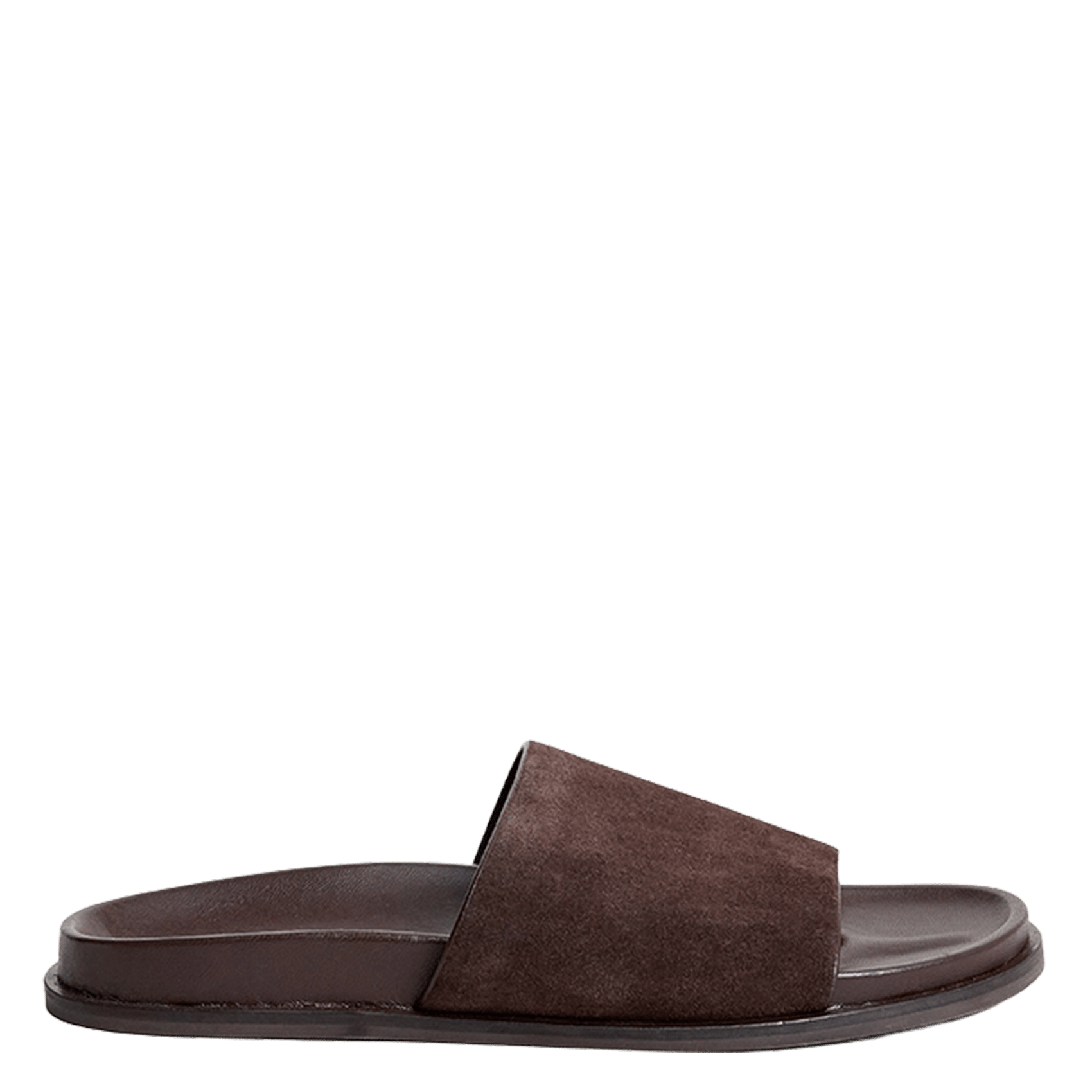 Sandales plates en cuir JONAK Marron