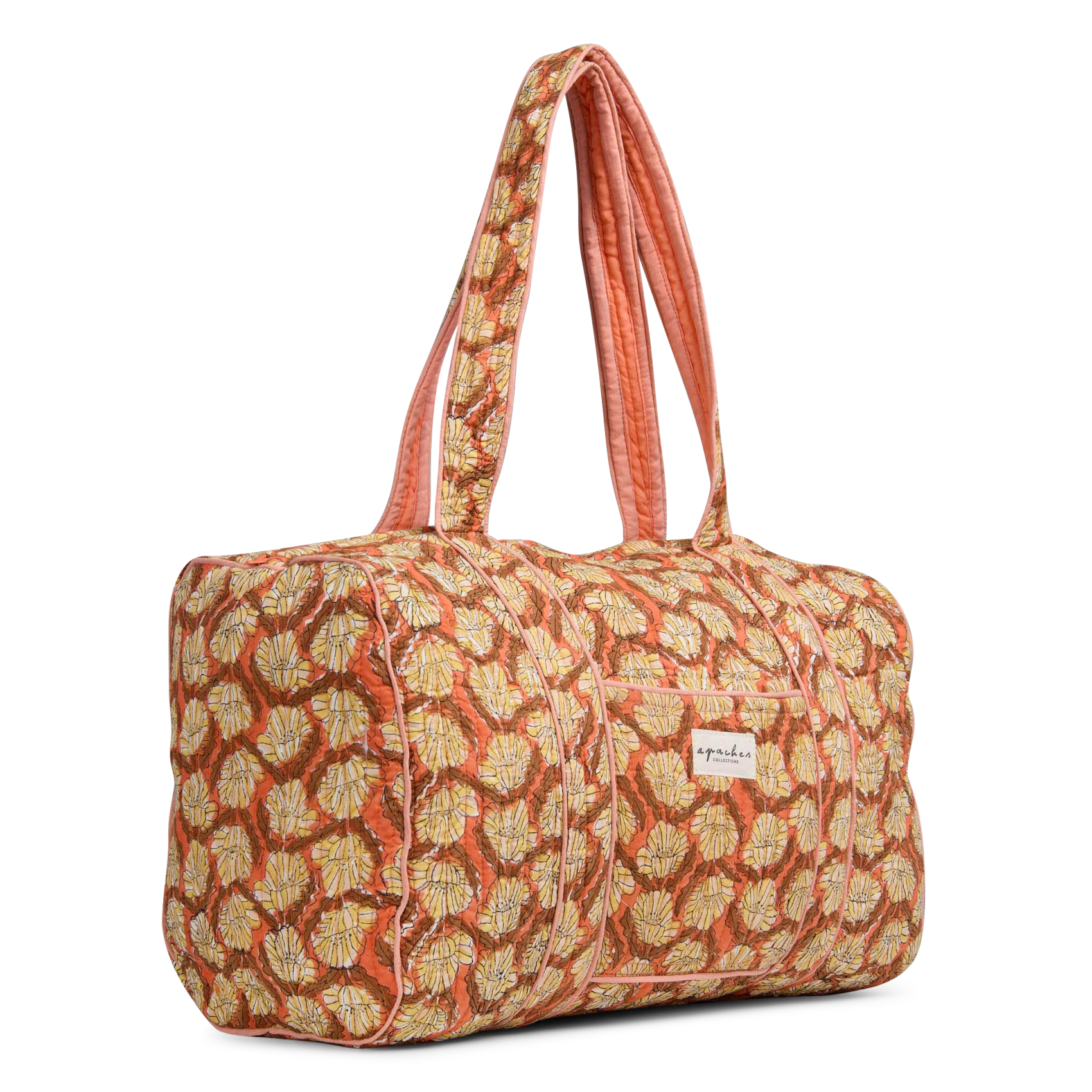 Sac imprimé en coton matelassé APACHES COLLECTIONS Rouge