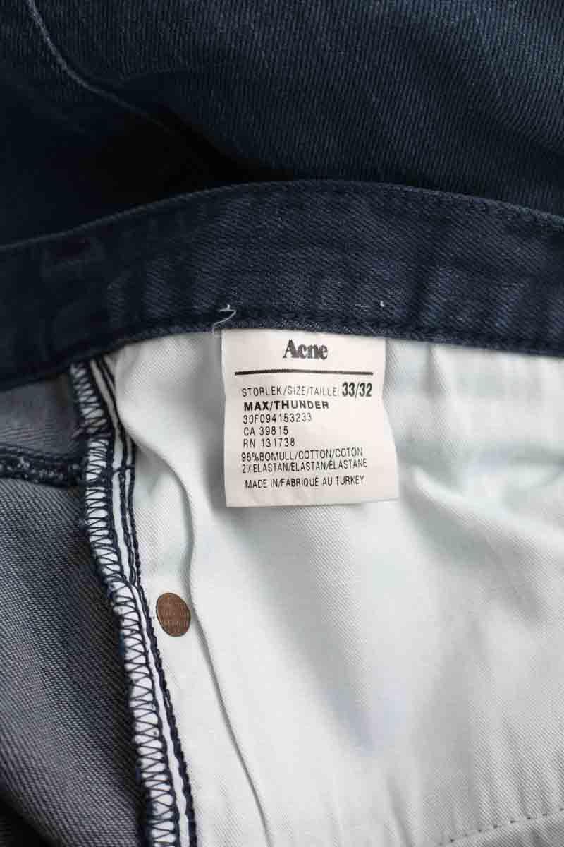 - Straight-leg jeans
- 5 pockets
- Straight cut
- Faded effect ACNE STUDIOS - Seconde Main Blue