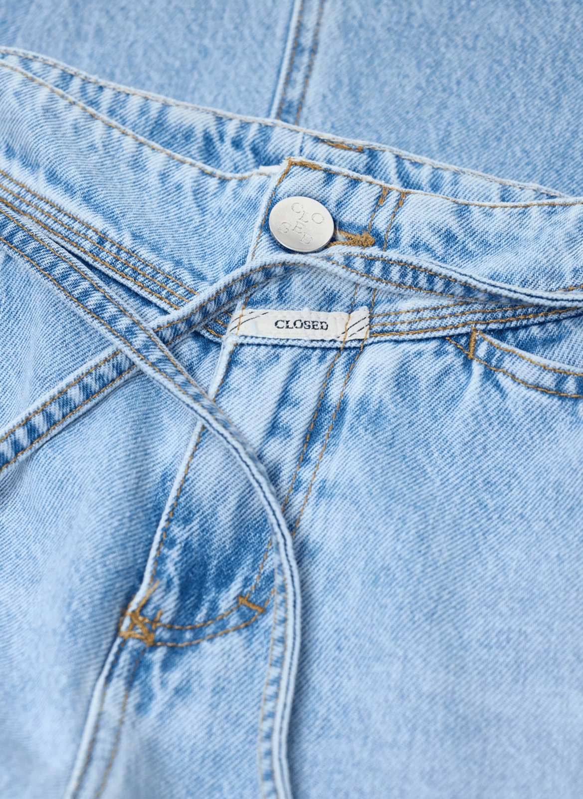 Wide-leg cotton jeans CLOSED Blue