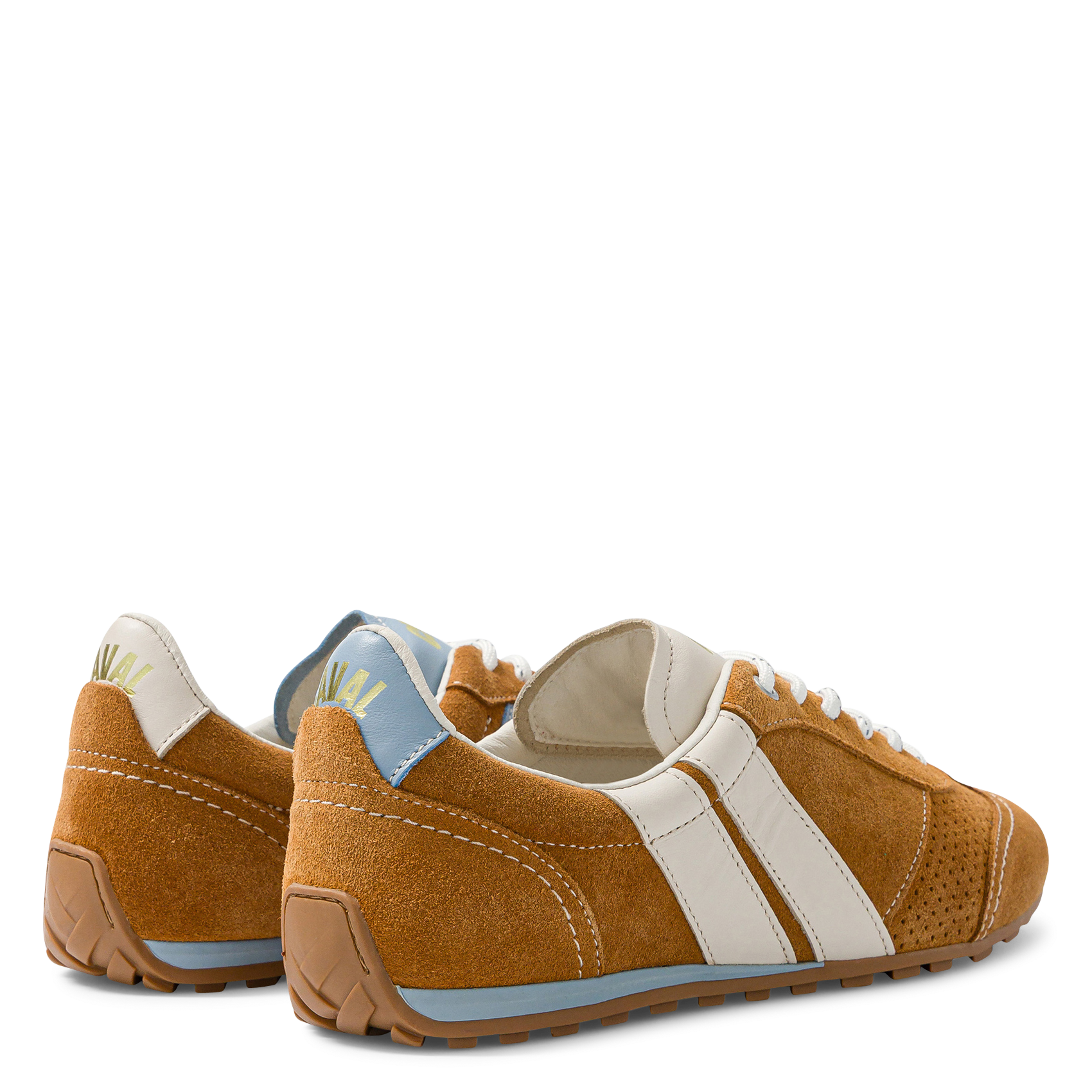 Niedrige Veloursleder-Sneaker CAVAL Braun