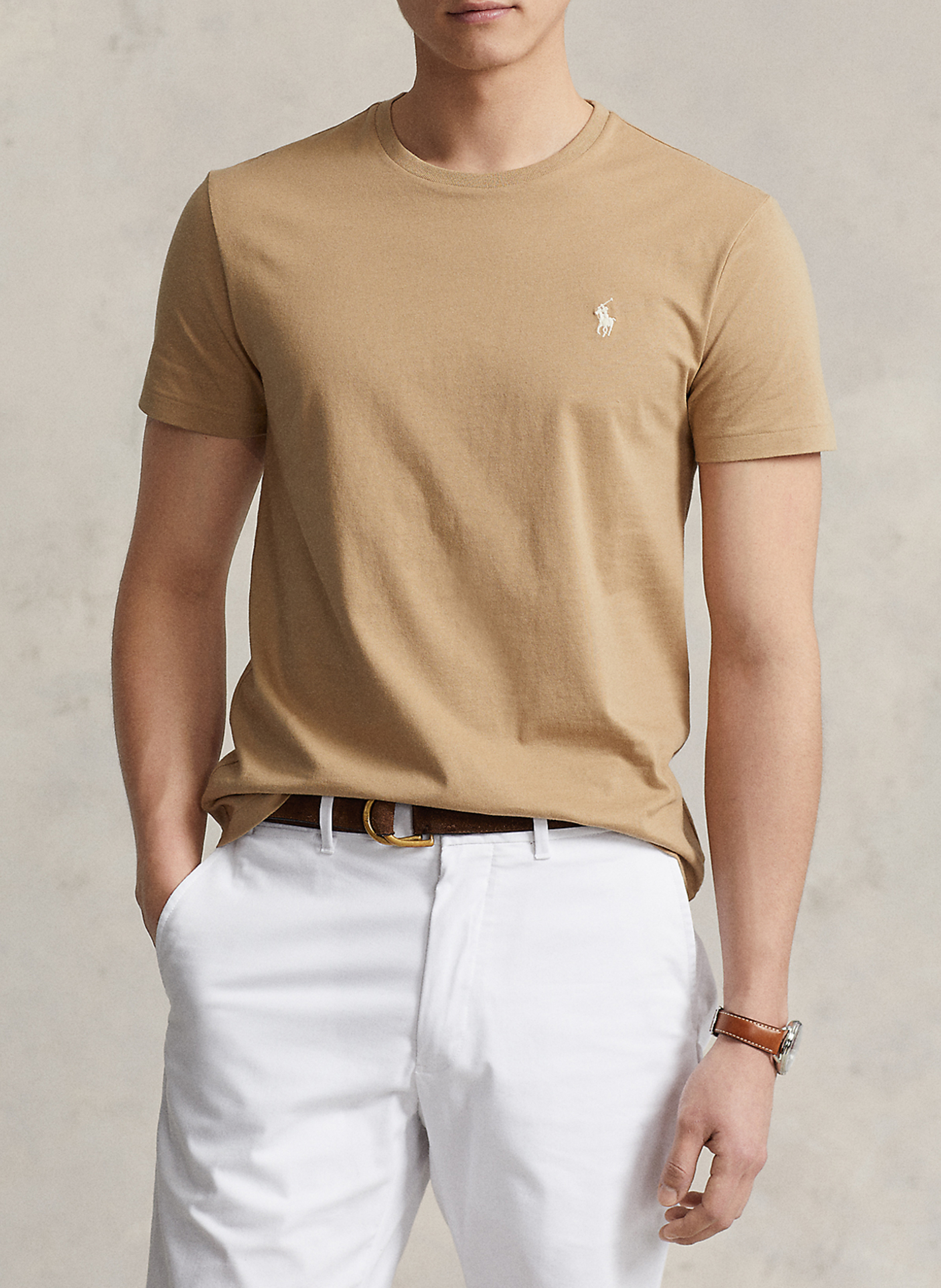 Tee-shirt col rond slim-fit en coton POLO RALPH LAUREN