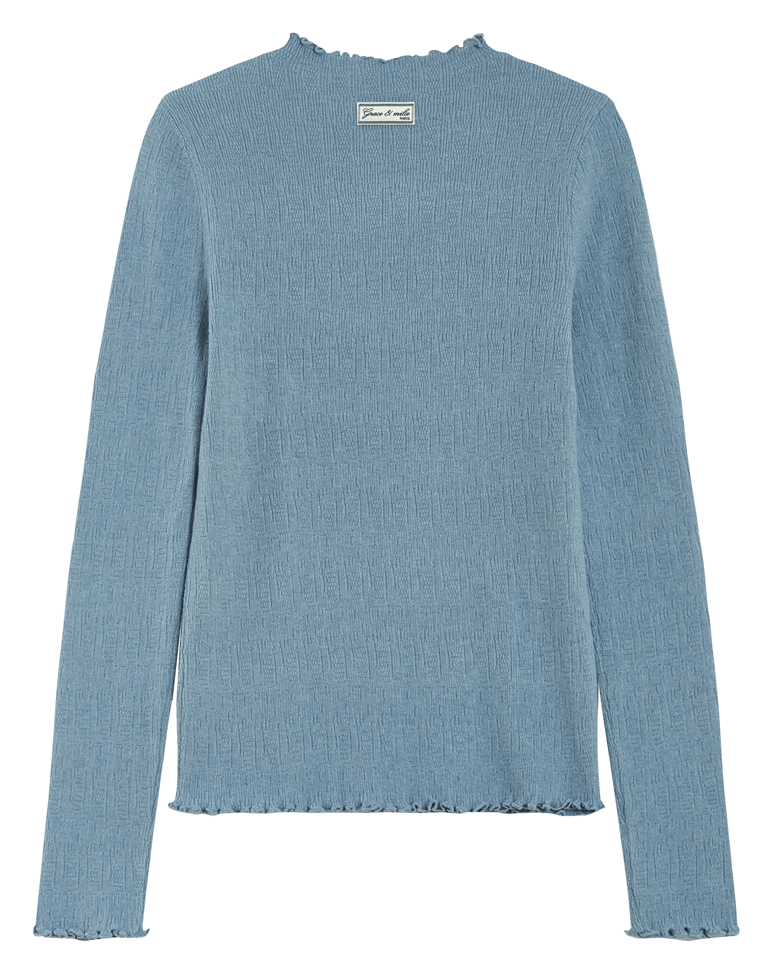 Pull col rond  GRACE ET MILA Bleu