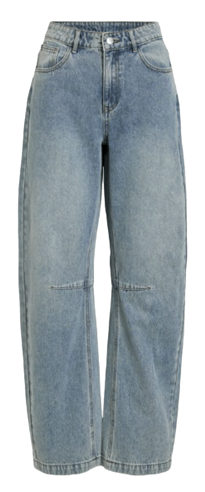 Wide-leg jeans in blended cotton and recycled cotton ROUGE EDIT Blue