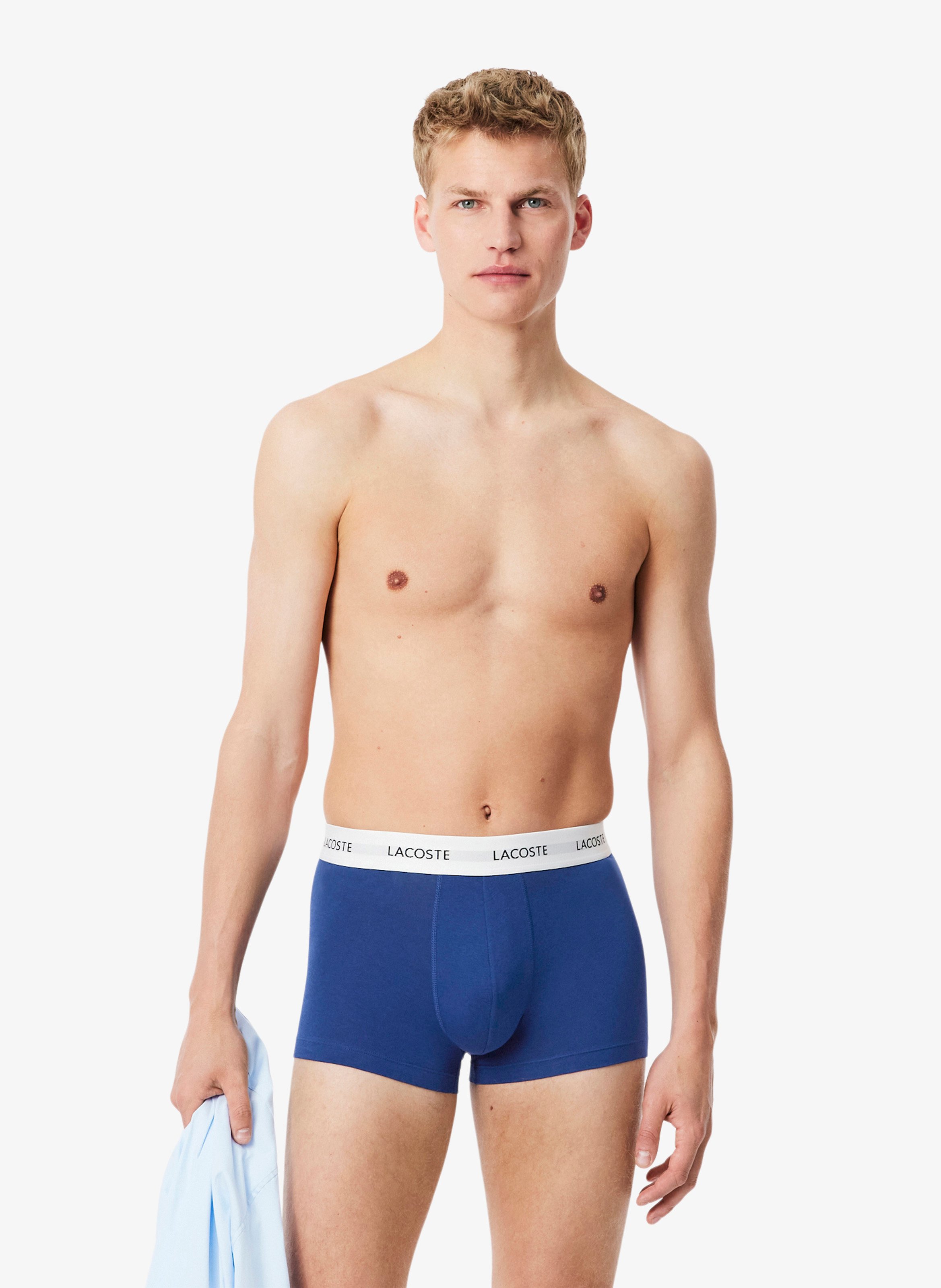 Set aus 3 kurzen Boxershorts aus gemischter Baumwolle LACOSTE Mehrfarbig