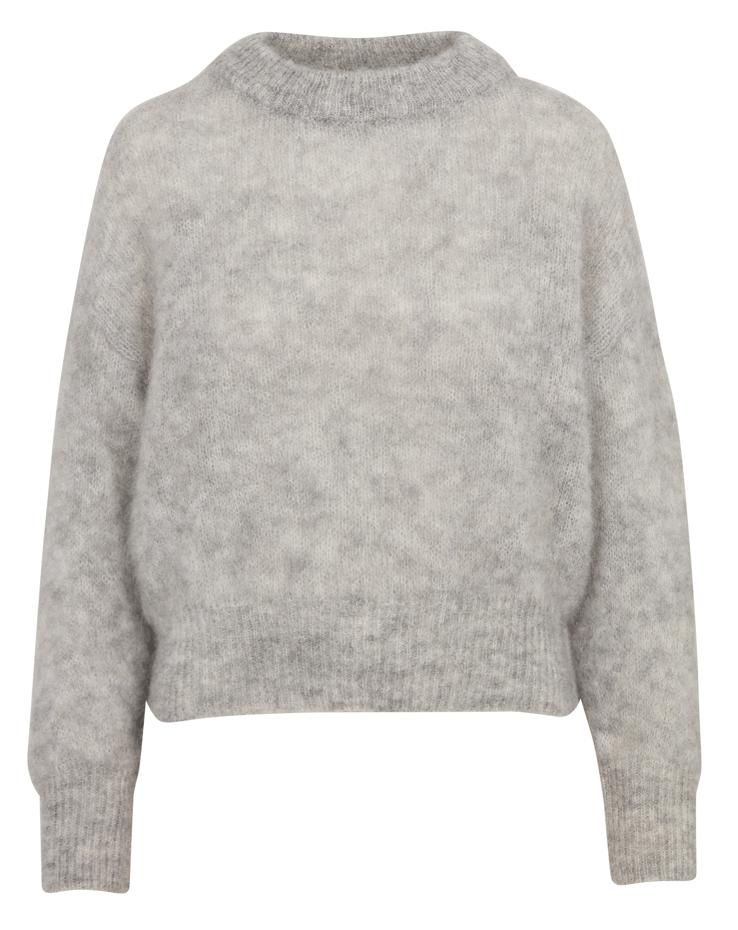 Caissa - Wollstrickpullover mit V-Ausschnitt und Details SURPRISE Grau