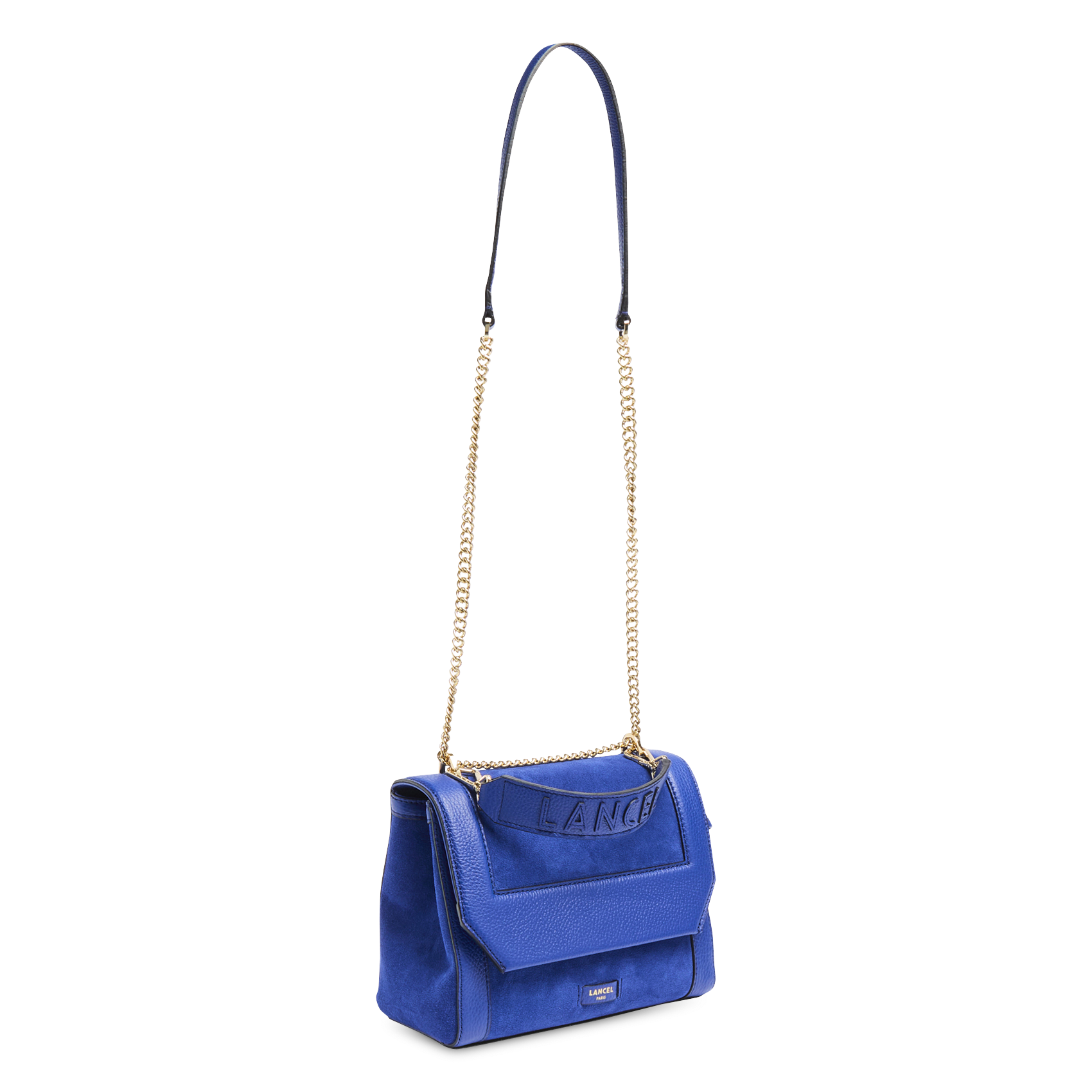 Leren schoudertas met klep | Blauw LANCEL Dames