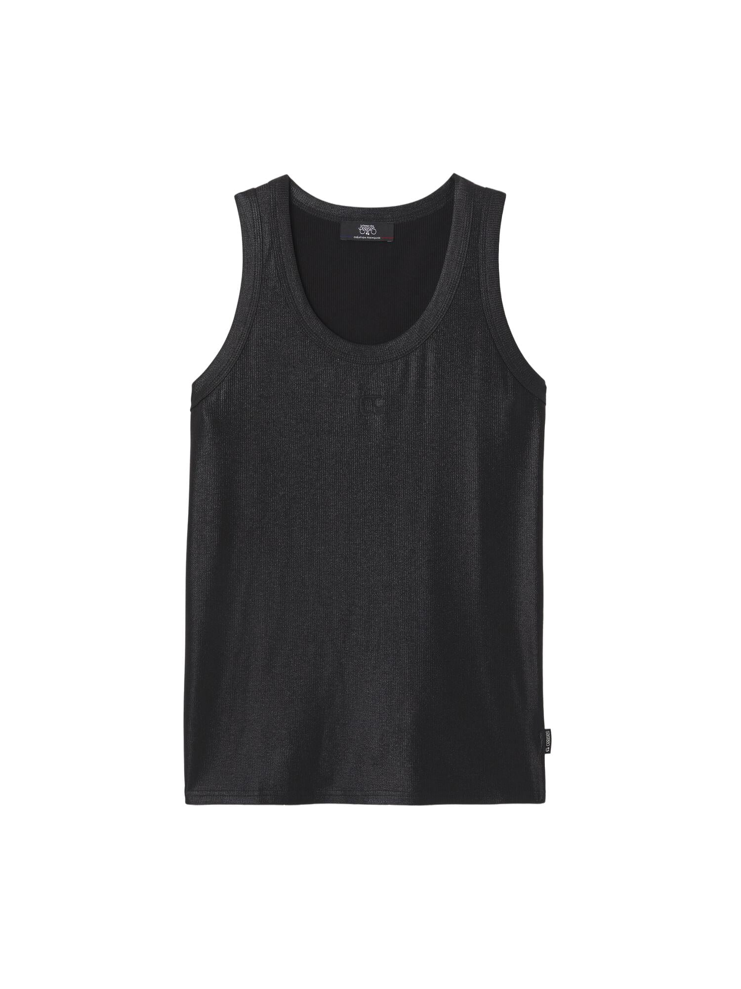 Round-neck tank top LE TEMPS DES CERISES Black
