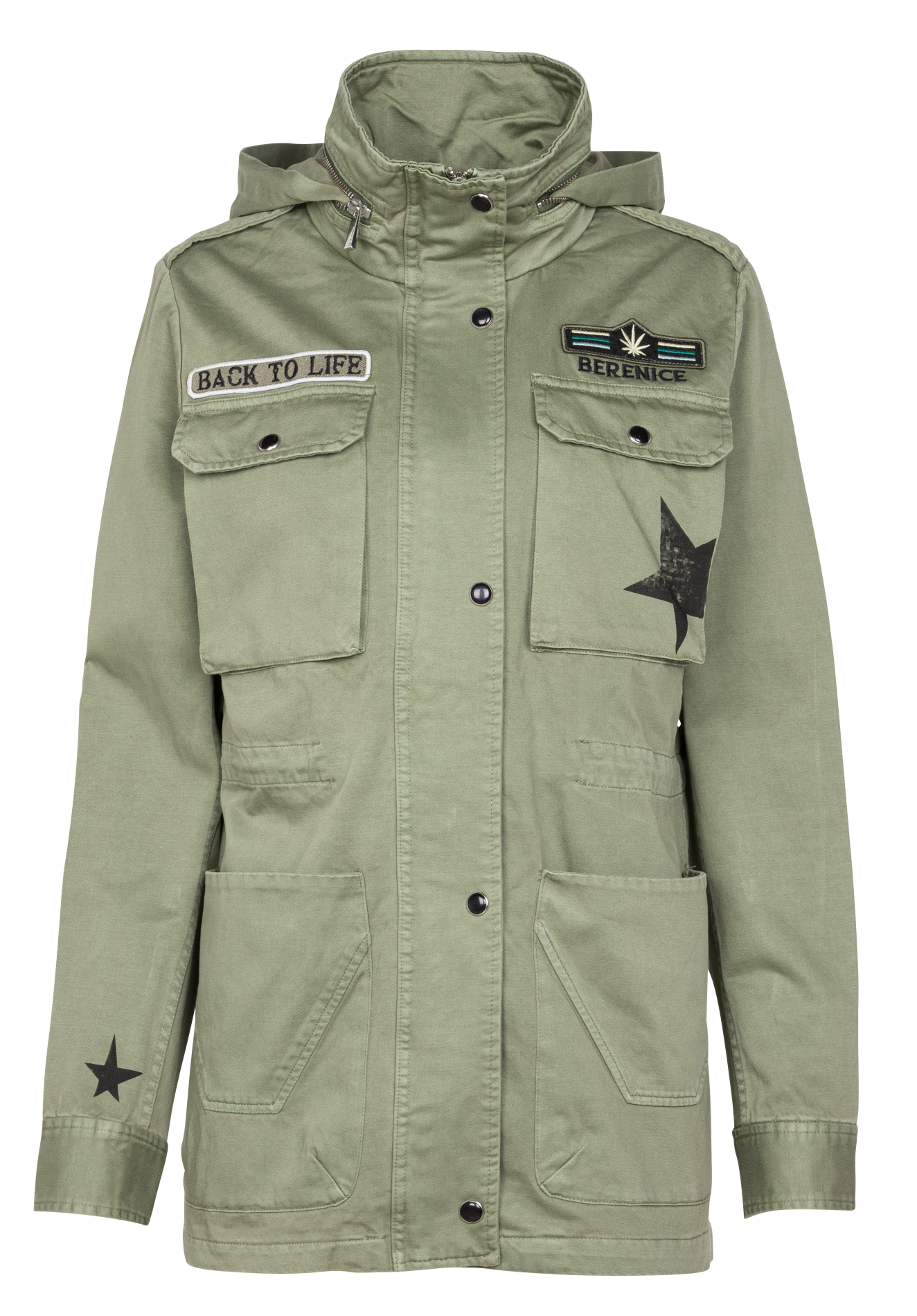 khaki cotton parka