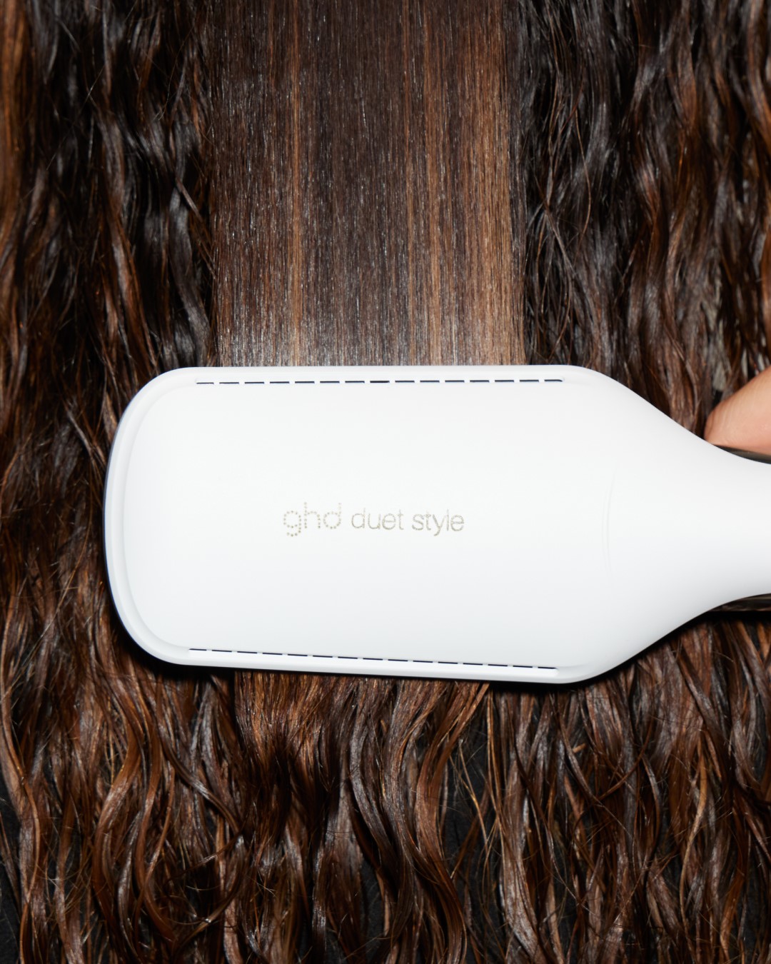 Duet Style 2-in-1 Flat Iron Hair Straightener/Hair Dryer - white GHD Blanc