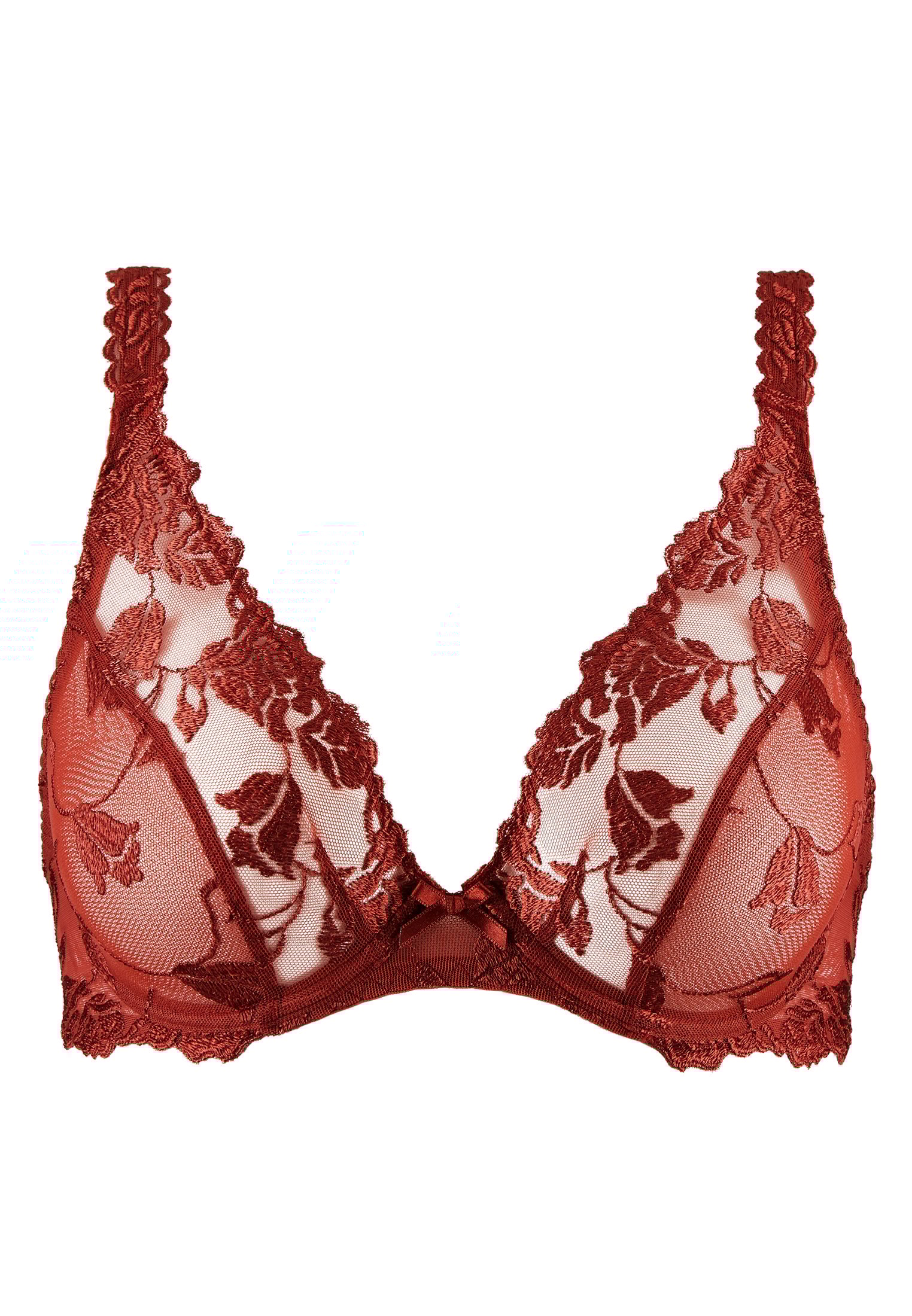 Underwired triangle bra AUBADE Brown