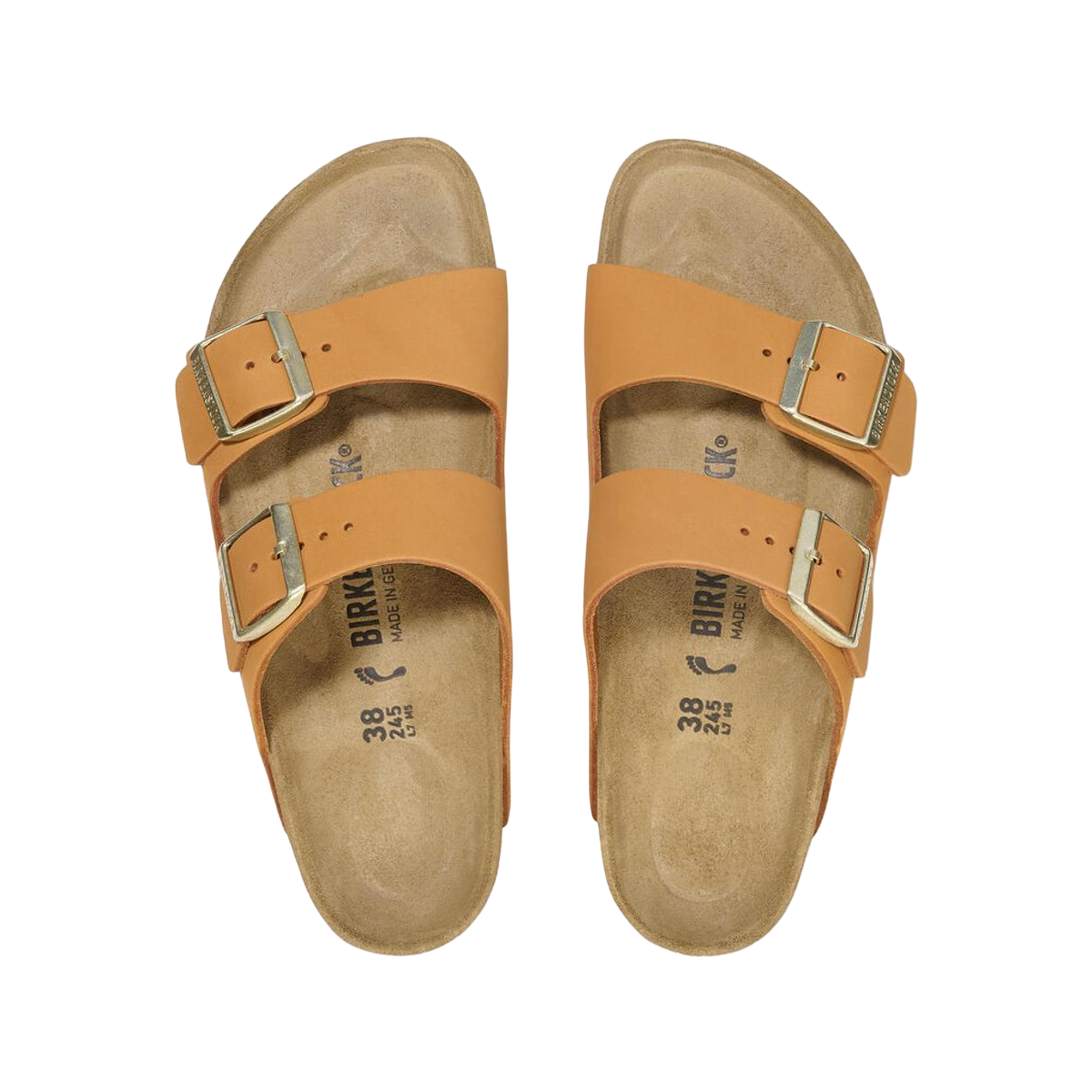 Faux leather sandals BIRKENSTOCK Orange
