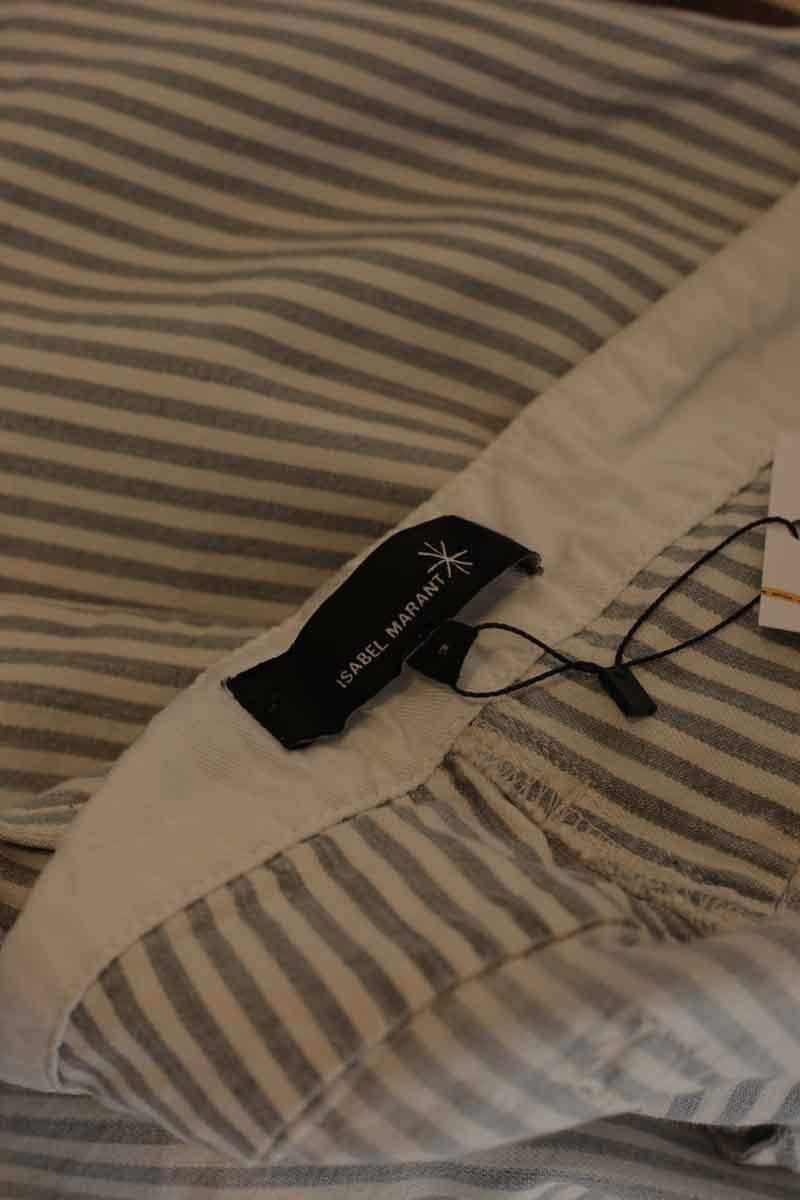 Slim cotton trousers ISABEL MARANT - Seconde Main White