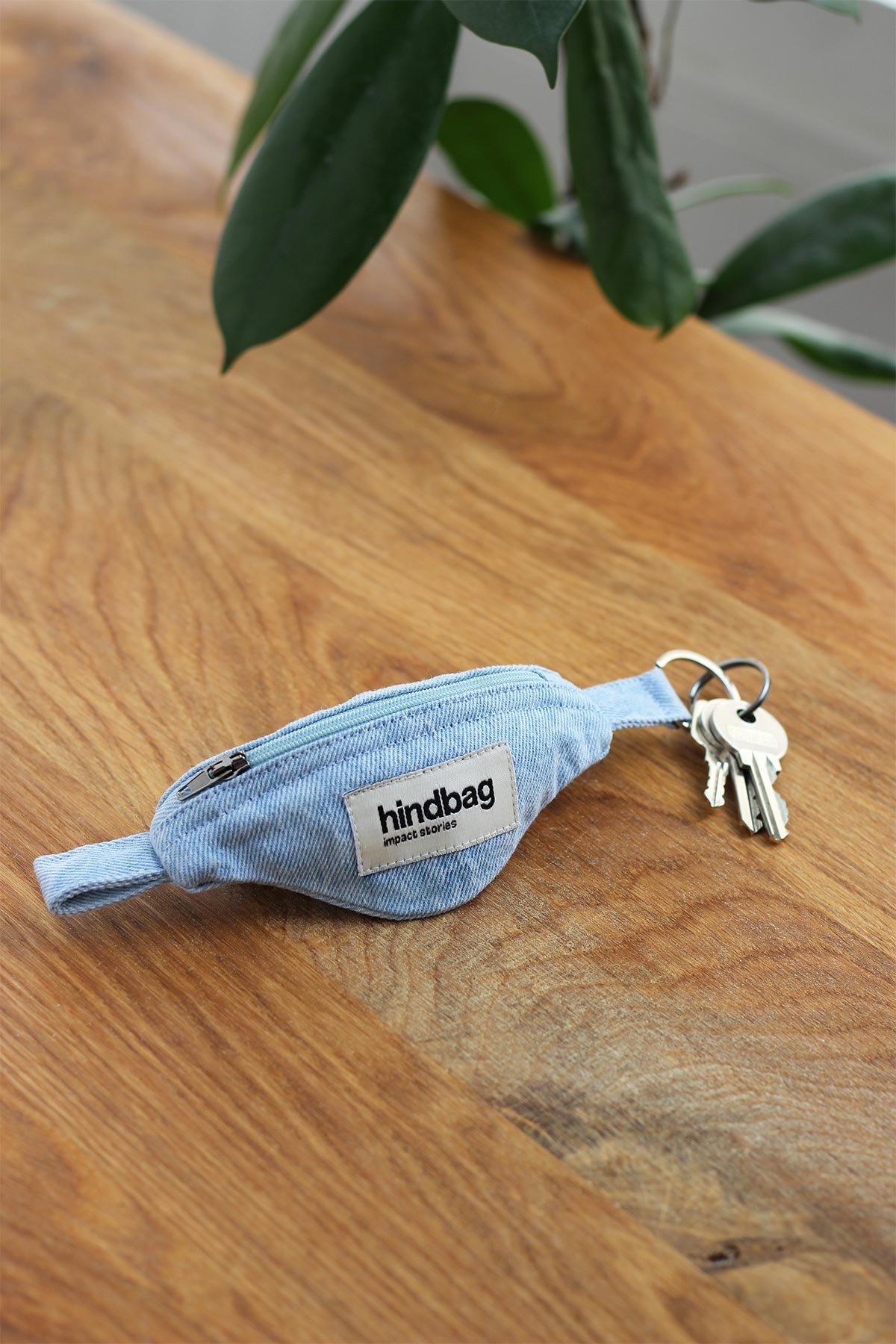 Keychain Como in almond green sponge HINDBAG Grey