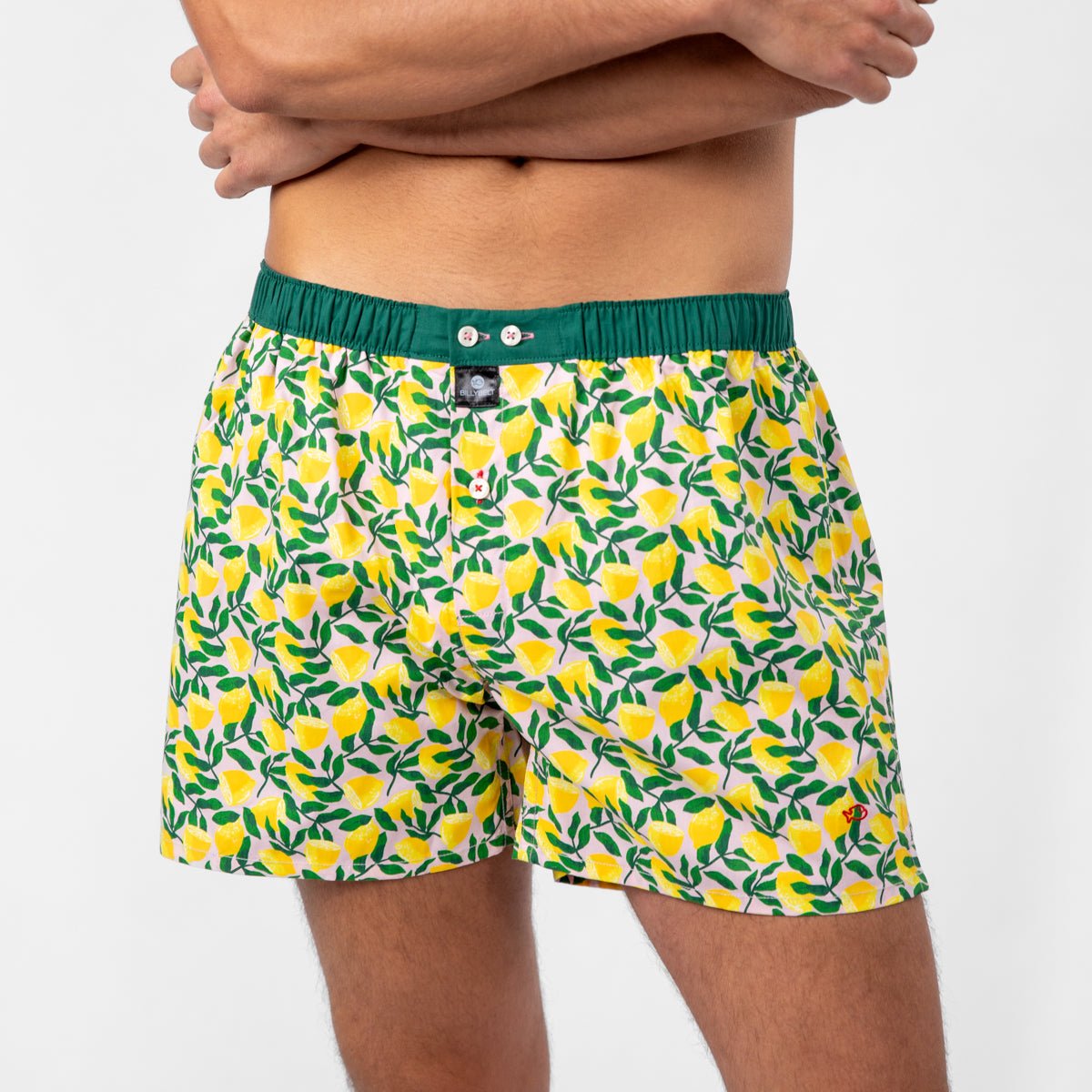 Organic cotton boxer shorts BILLYBELT Yellow