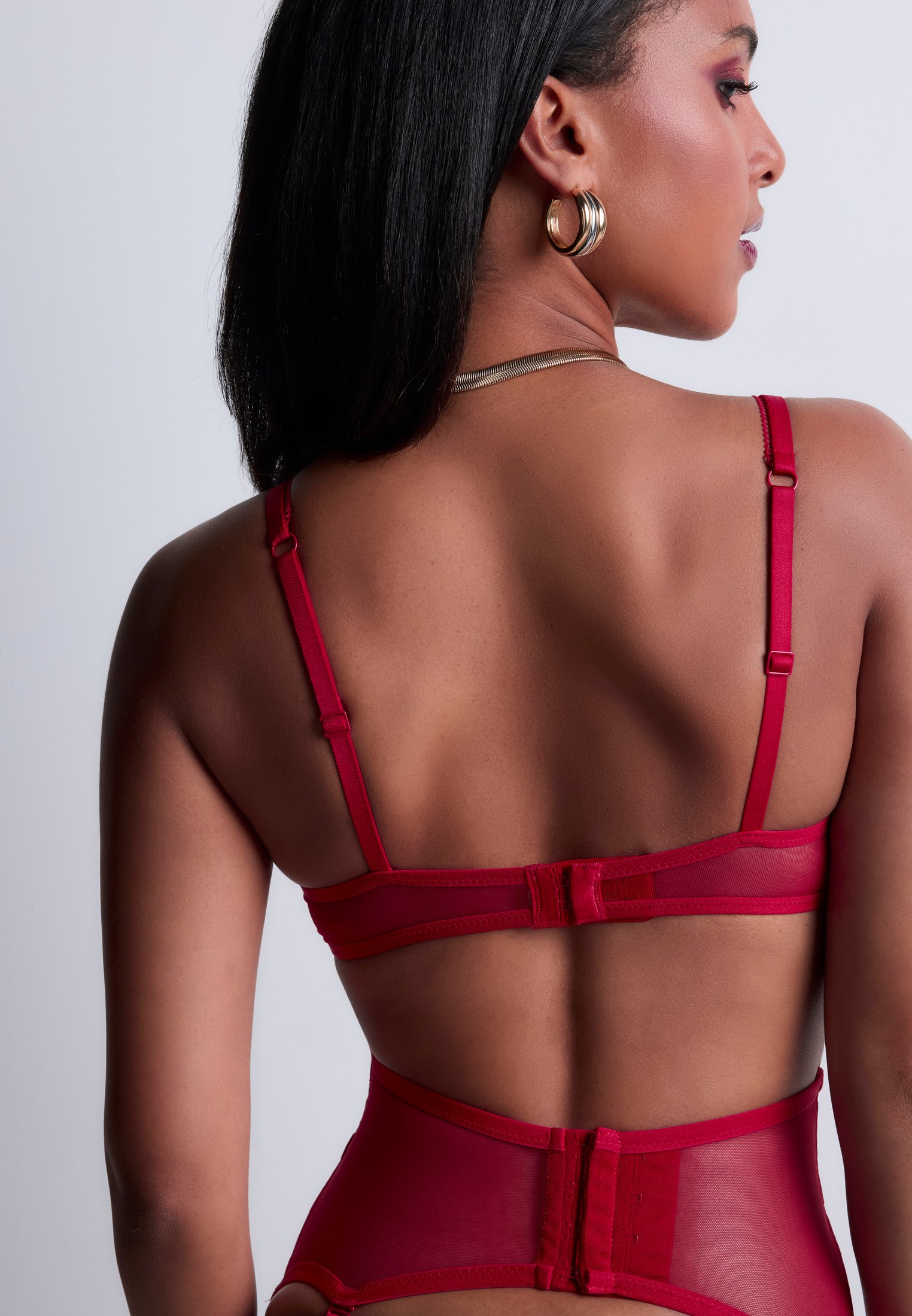 Underwired demi-cup bra AUBADE Red