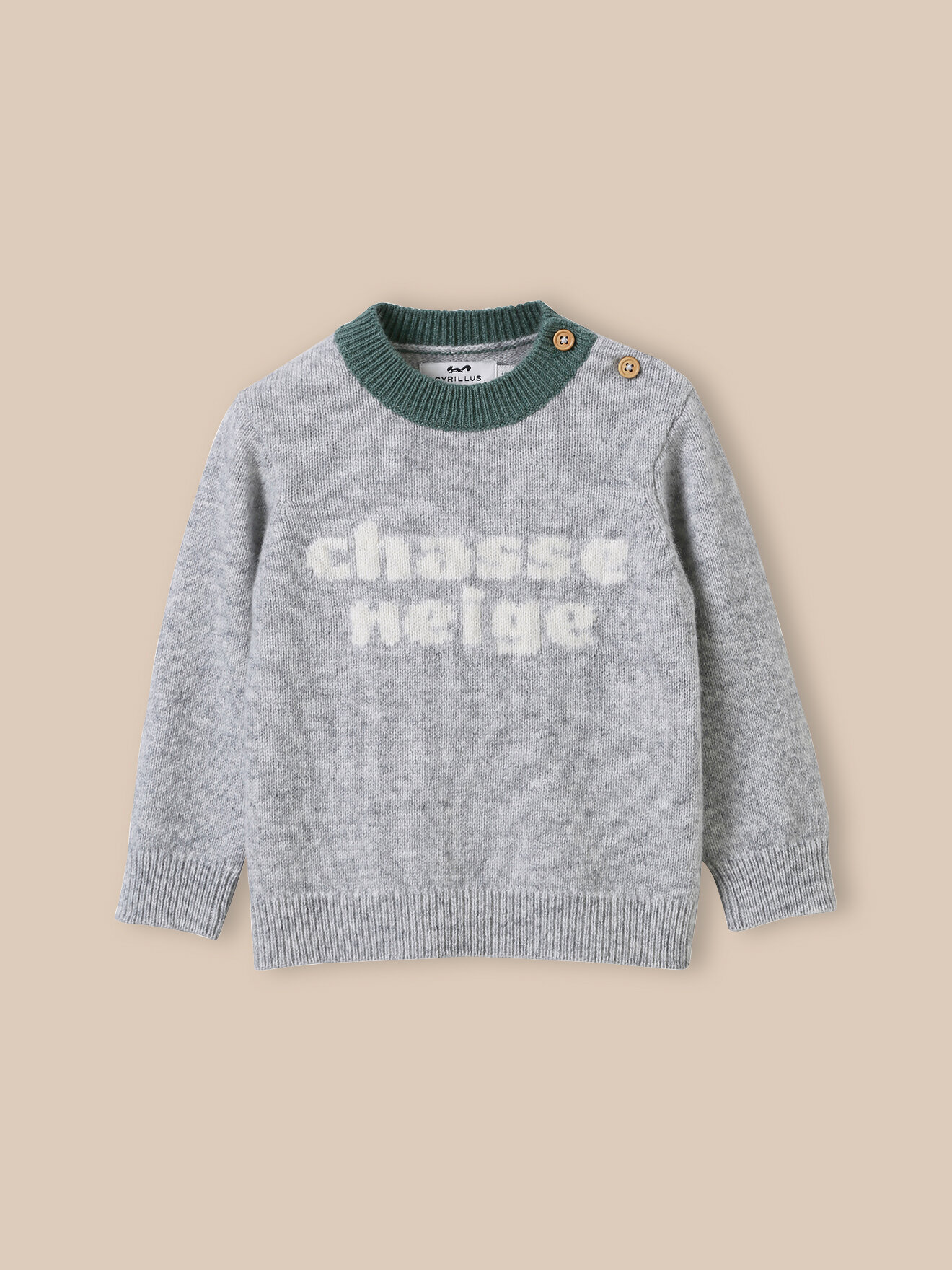 Wool sweater CYRILLUS Grey