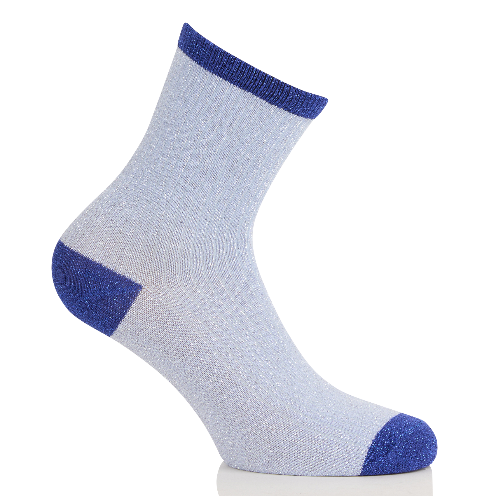 Sokken van metallic vezels PIECES Blauw