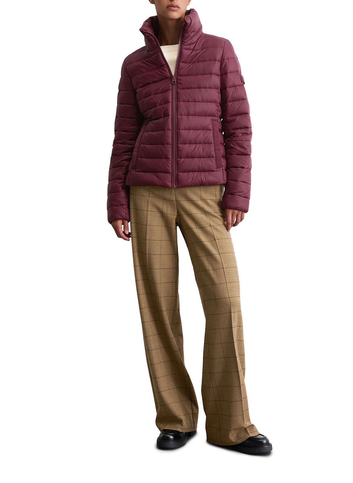 Anorak acolchado con cuello alto MARC O'POLO Rojo