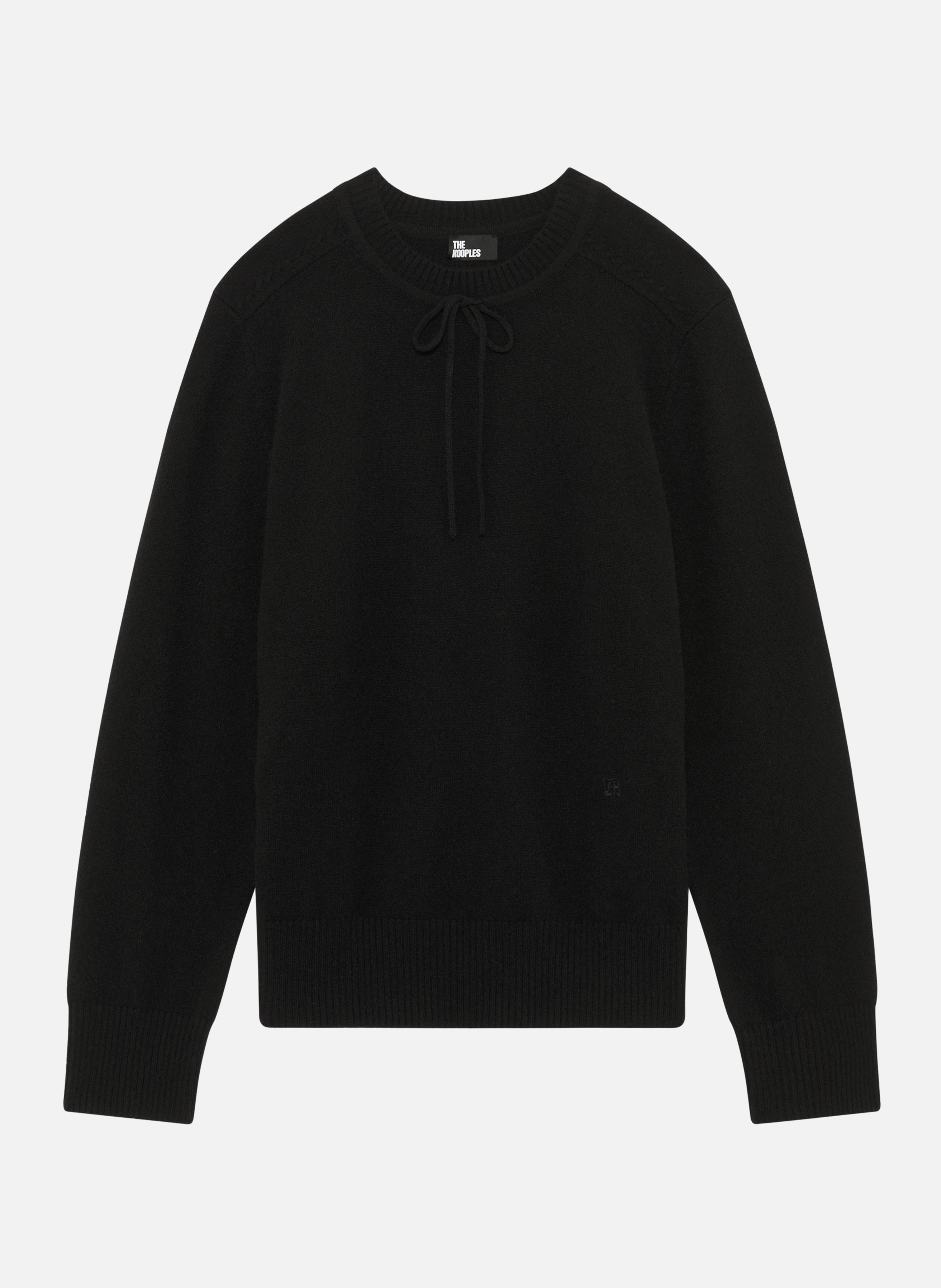 Belted cashmere sweater THE KOOPLES Black