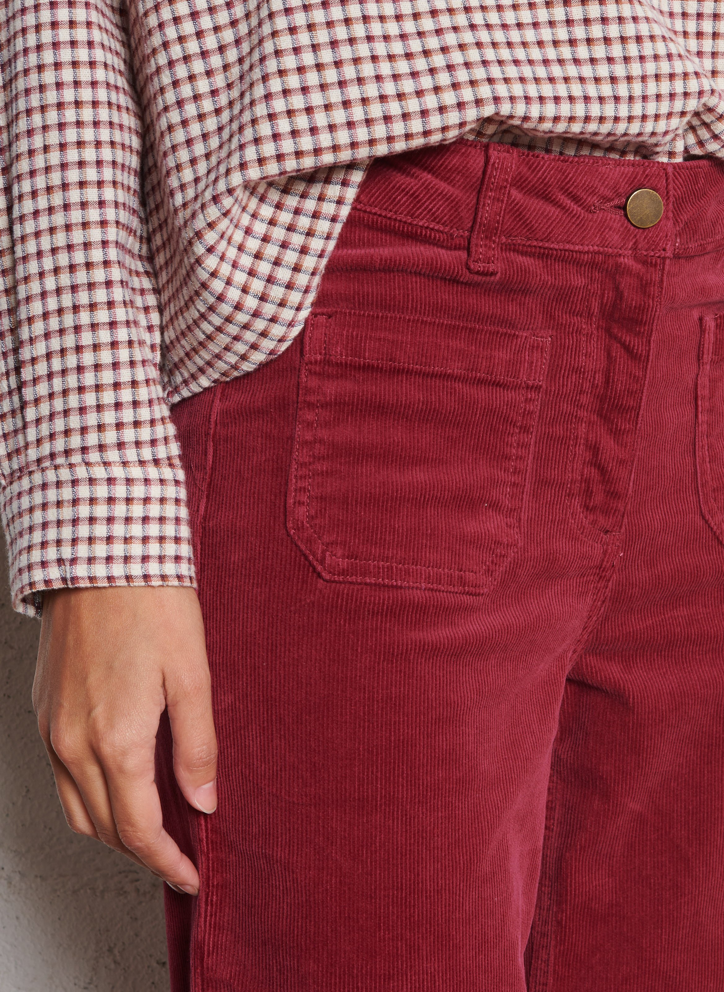 Cotton-blend chinos MAISON 123 Red