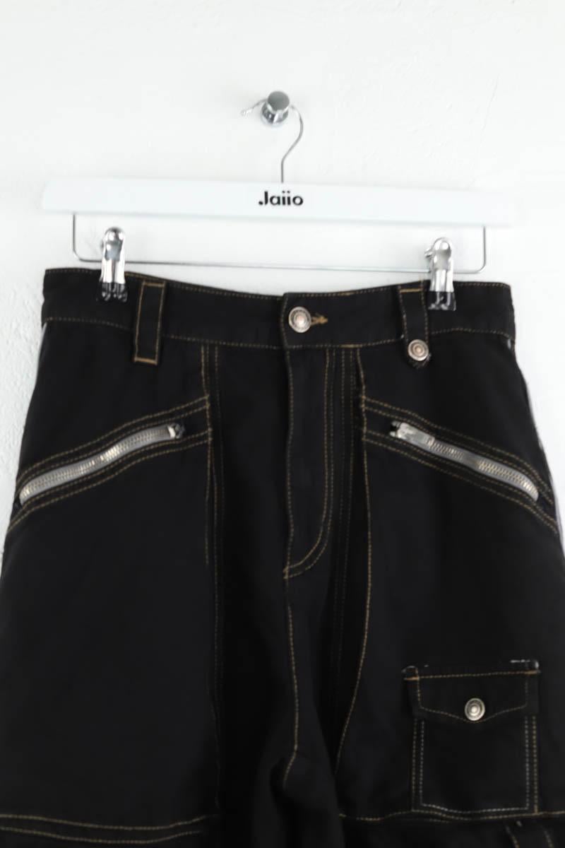 Slim-fit stretch cotton jeans with regular waist ISABEL MARANT - Seconde Main Black