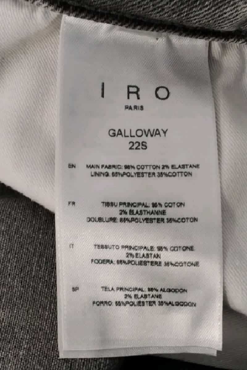 Jean slim IRO - Seconde Main Gris