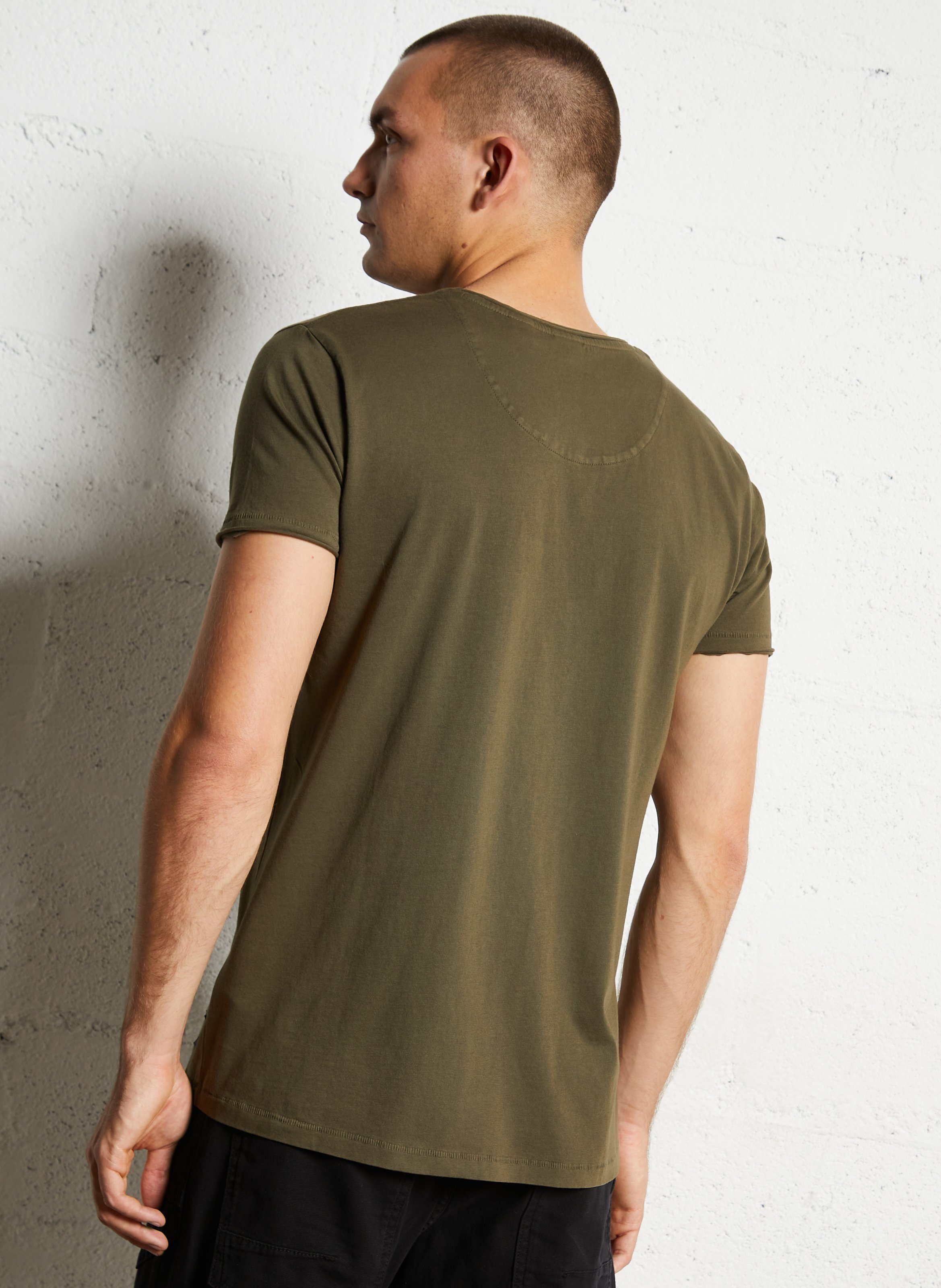 Basic cotton T-shirt LE TEMPS DES CERISES Green